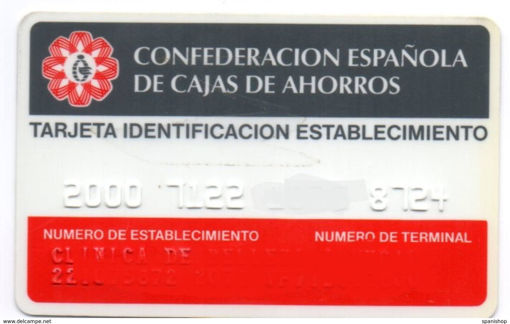 OLD ANCIENT Bank Spain Credit Card CAJAS DE AHORROS - STORE IDENTIFICATION  Visa - Master Card  Tarjeta De Credito - Tarjetas De Crédito (caducidad Min 10 Años)