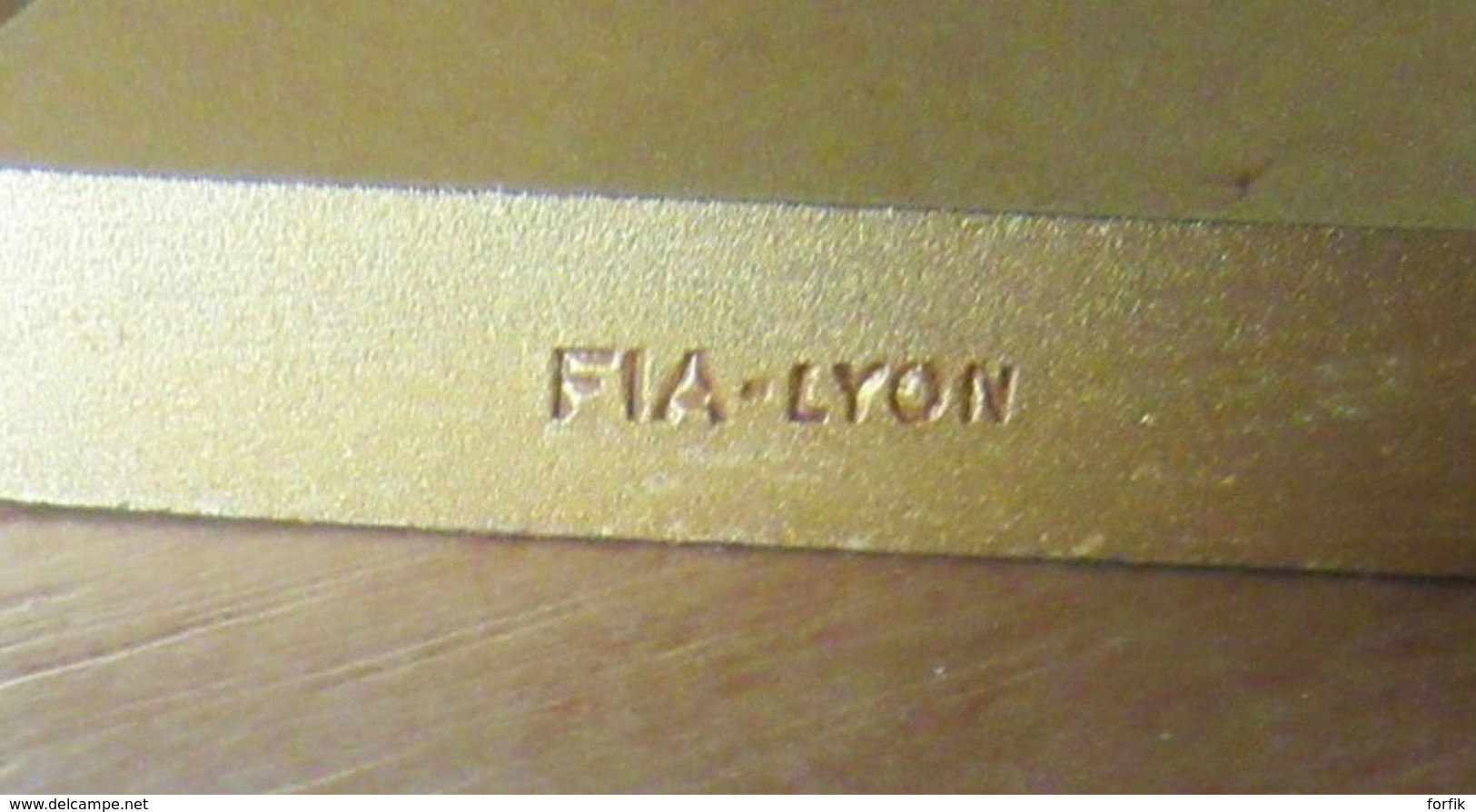 Importante Plaque En Bronze Doré Avec Médaille Du Comité Provençal Des Sports - Poids : 621g - FIA LYON - Professionals / Firms