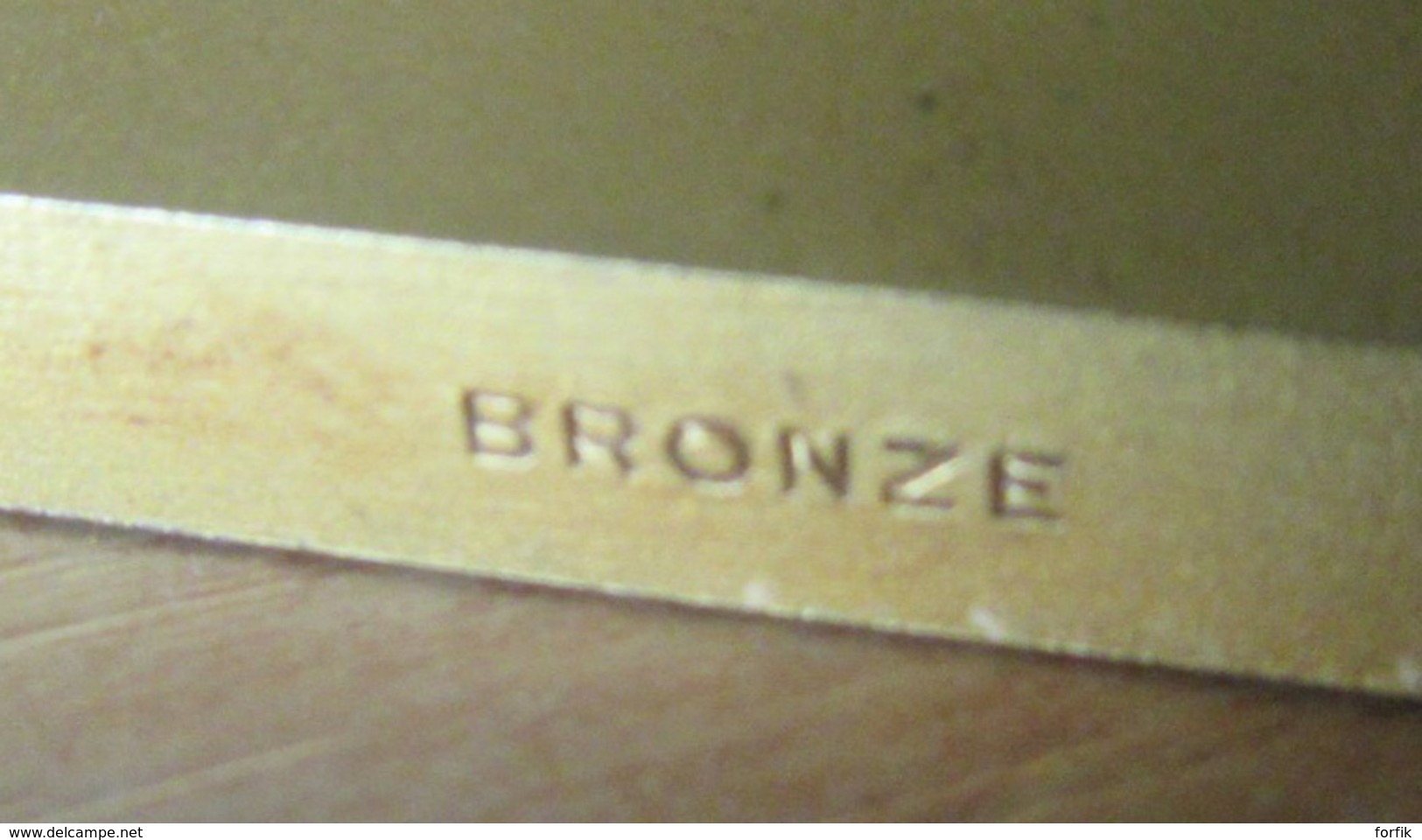 Importante Plaque En Bronze Doré Avec Médaille Du Comité Provençal Des Sports - Poids : 621g - FIA LYON - Professionals / Firms