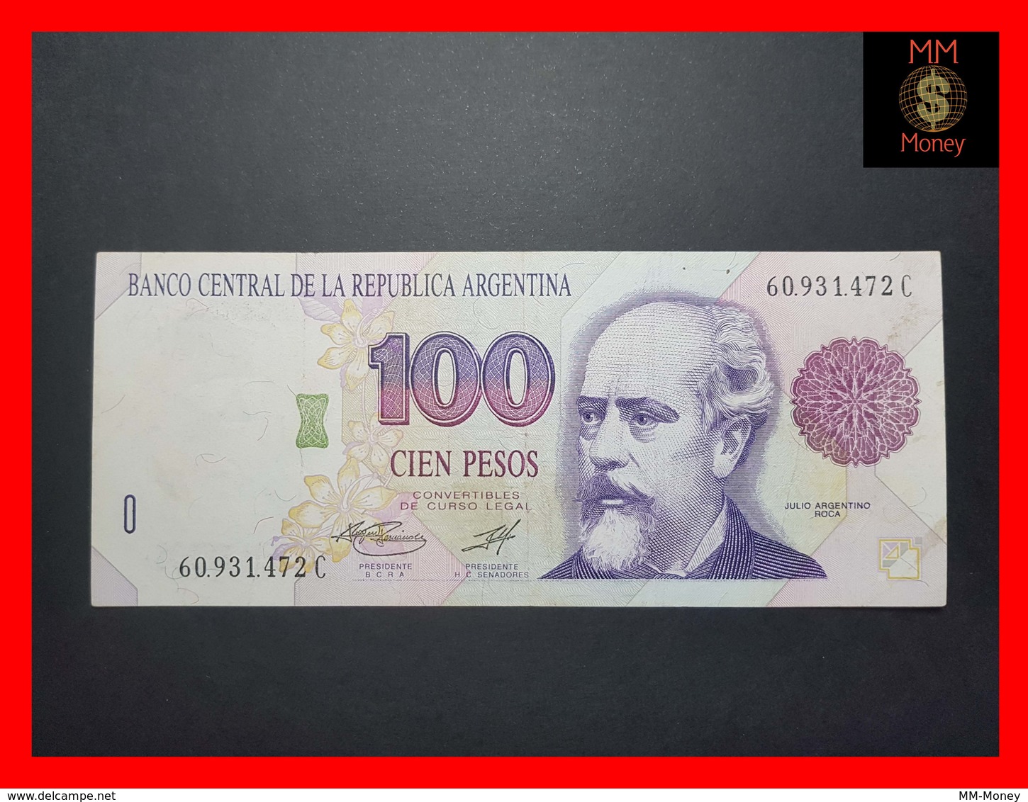 ARGENTINA 100 Pesos Convertibles 1996  P. 345 B Serie C  VF+ - Argentina