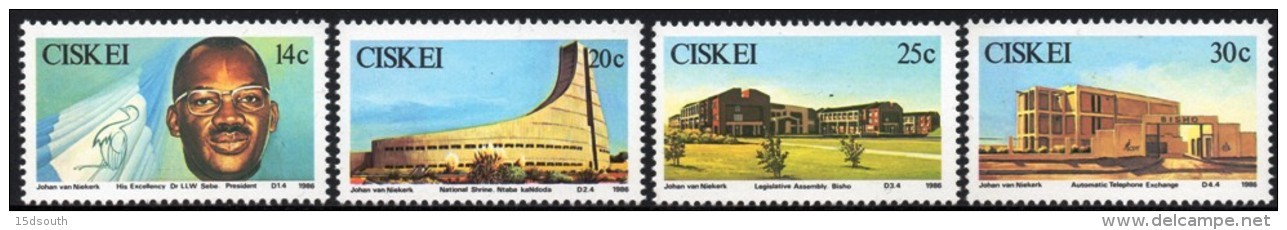 Ciskei - 1986 5th Anniversary Of Independence Set (**) # SG 103-106 , Mi 106-109 - Ciskei