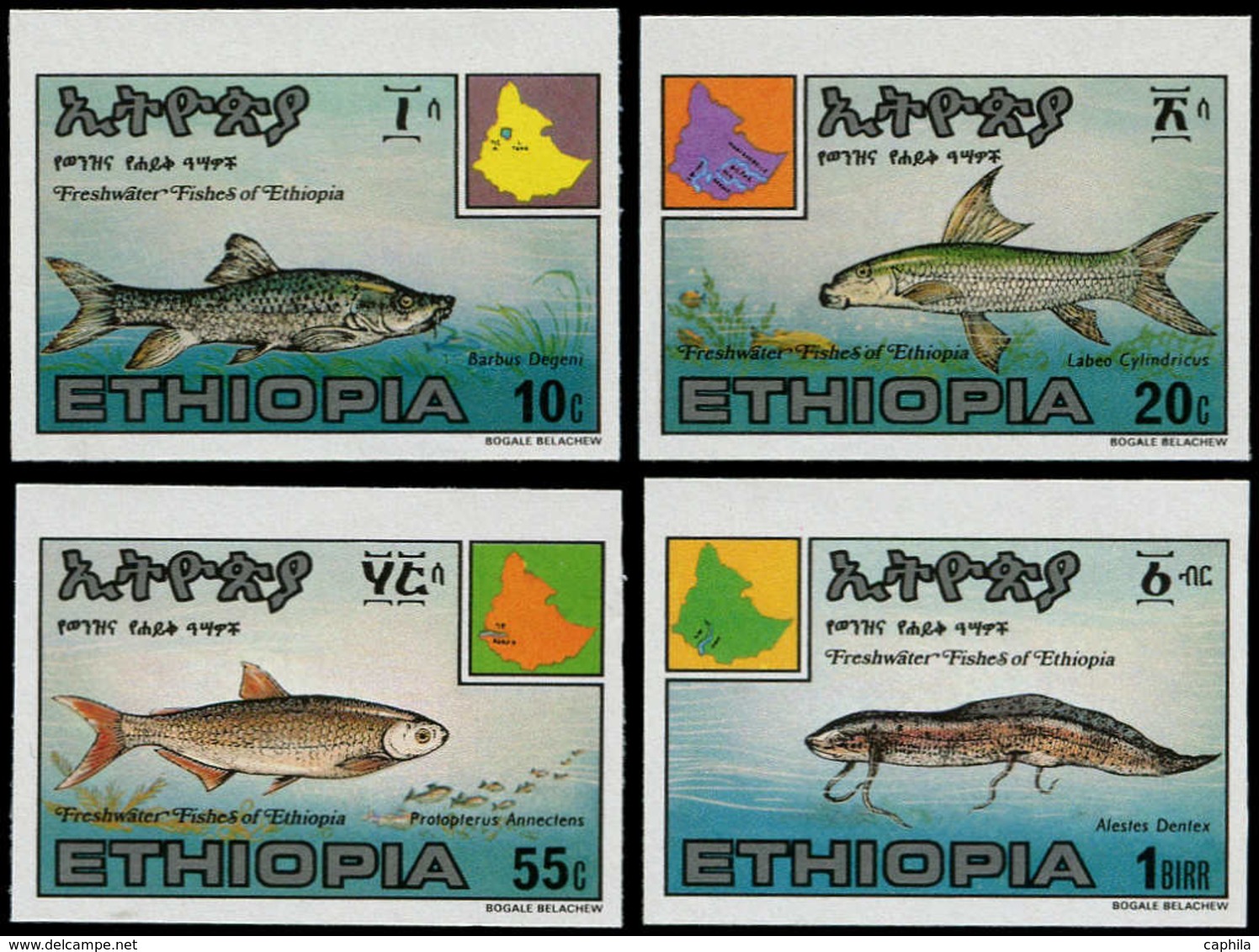 ** ETHIOPIE - Poste - 1123/26, Non Dentelés (tirage 150): Poissons - Äthiopien