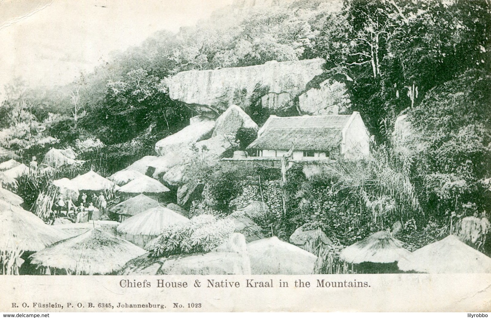 SOUTH AFRICA - Chiefs House And Native Kraal In The Mountains - Good PM 1912 - South Africa