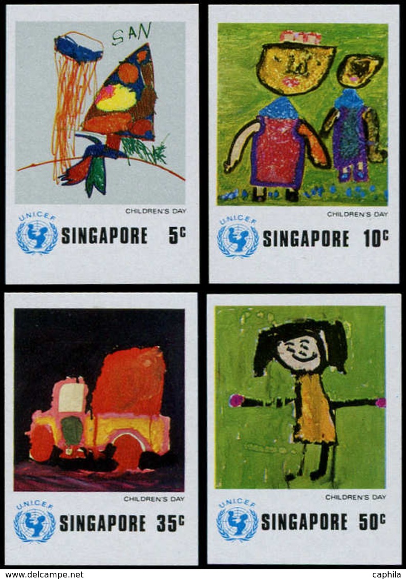 ** SINGAPOUR - Poste - 217/20, Non Dentelé (tirage 100): Unicef, Jour De L'enfant - Singapore (1959-...)