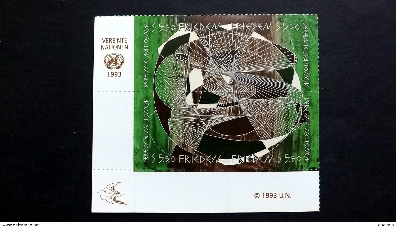 UNO-Wien 152/5 **/mnh, Frieden; Graphik Von Hans Erni (1909–2015), Schweizerischer Maler Und Graphiker - Neufs