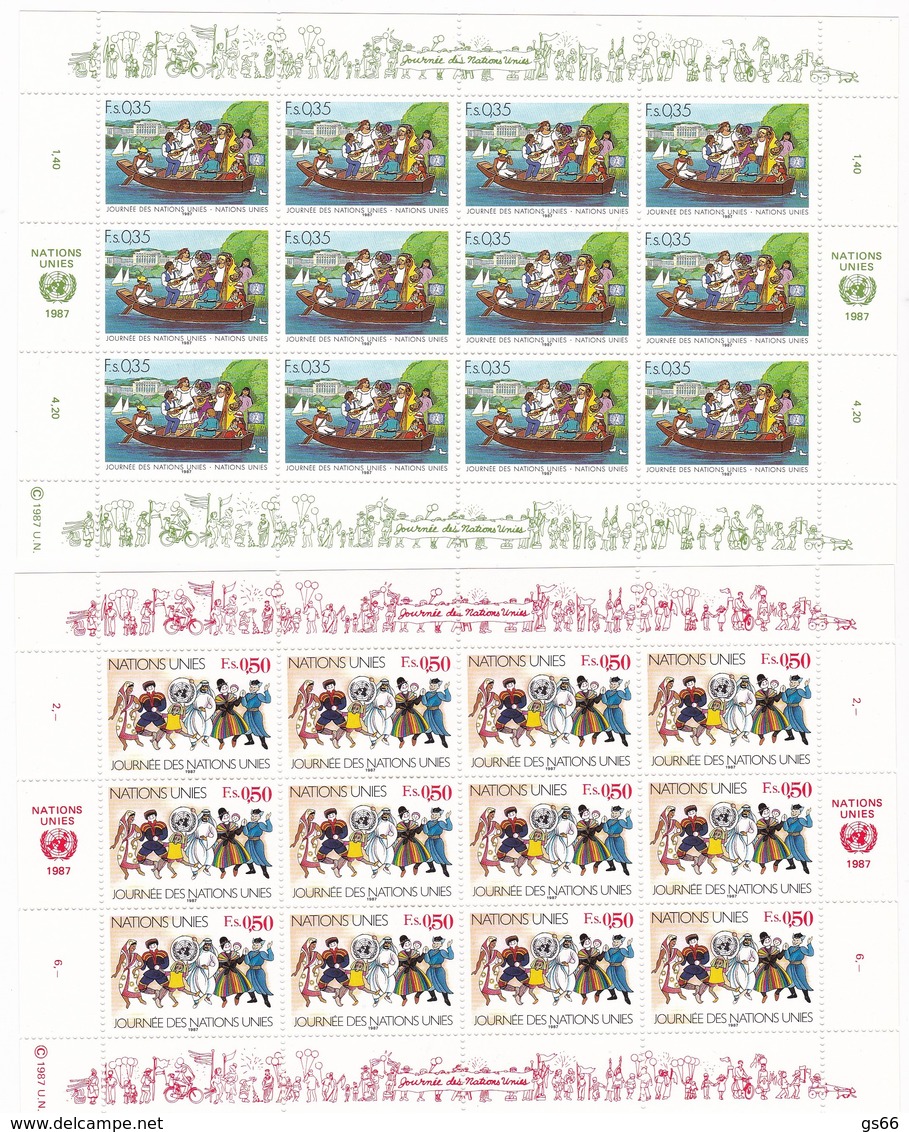 UNO-Genf, 1987, 158/59,  MNH **,  Tag Der Vereinten Nationen. - Neufs