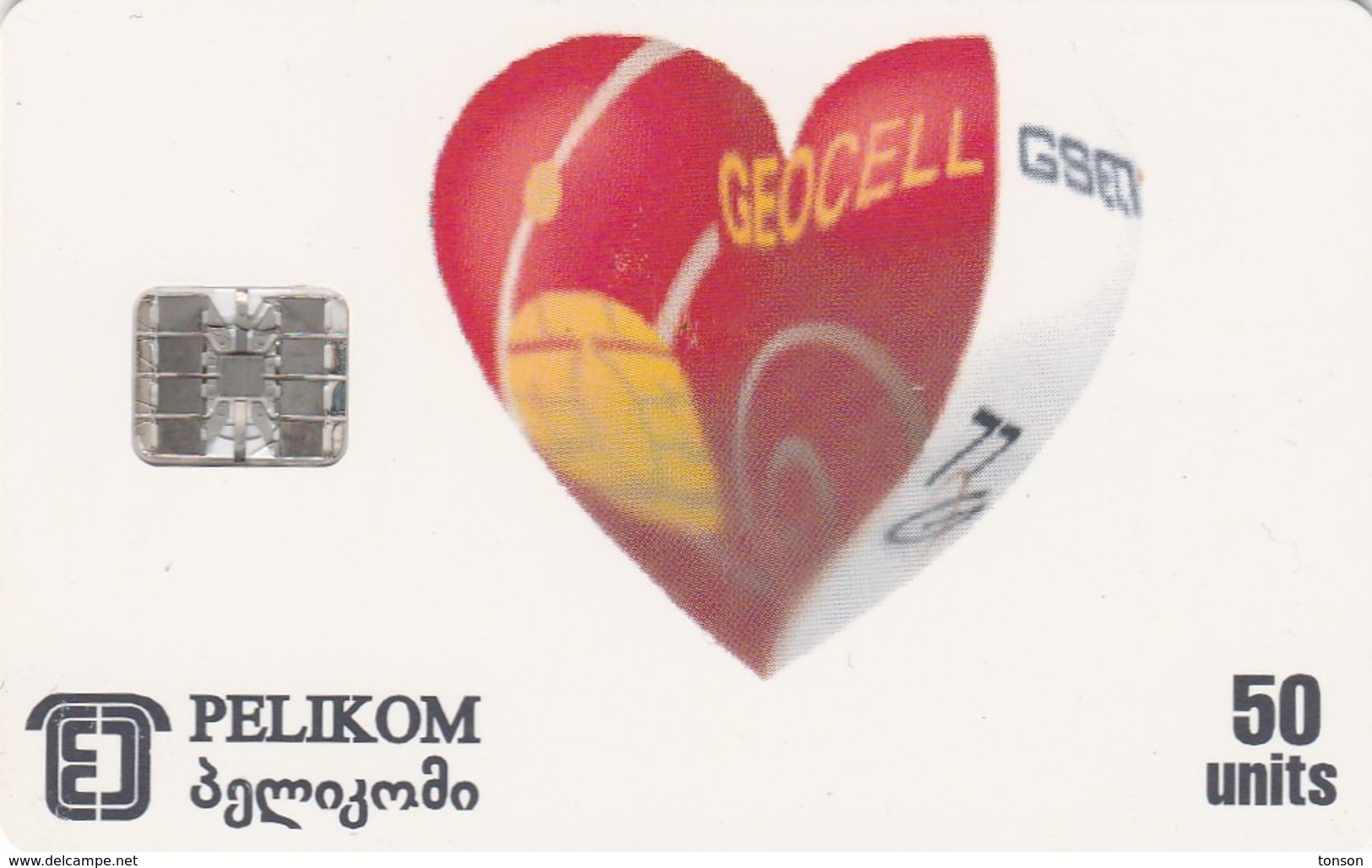 Georgia, GE-PEL-0004, Geocell, Heart, 2 Scans. - Georgië