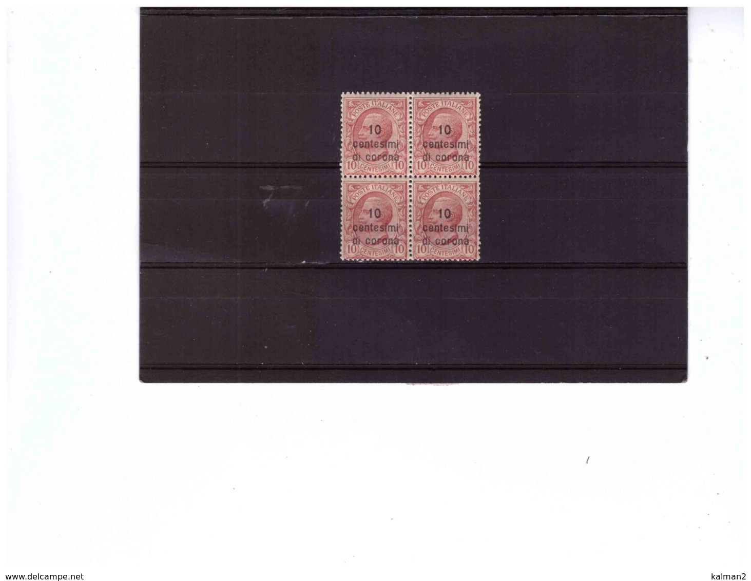 B78 -   DALMAZIA   - QUARTINA NUOVA** MNH    -  CAT. SASSONE NR. 3 - Dalmazia