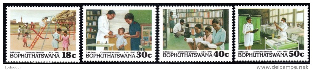 Bophuthatswana - 1990 Community Services Set (**) # SG 231-234 , Mi 231-234 - Bophuthatswana