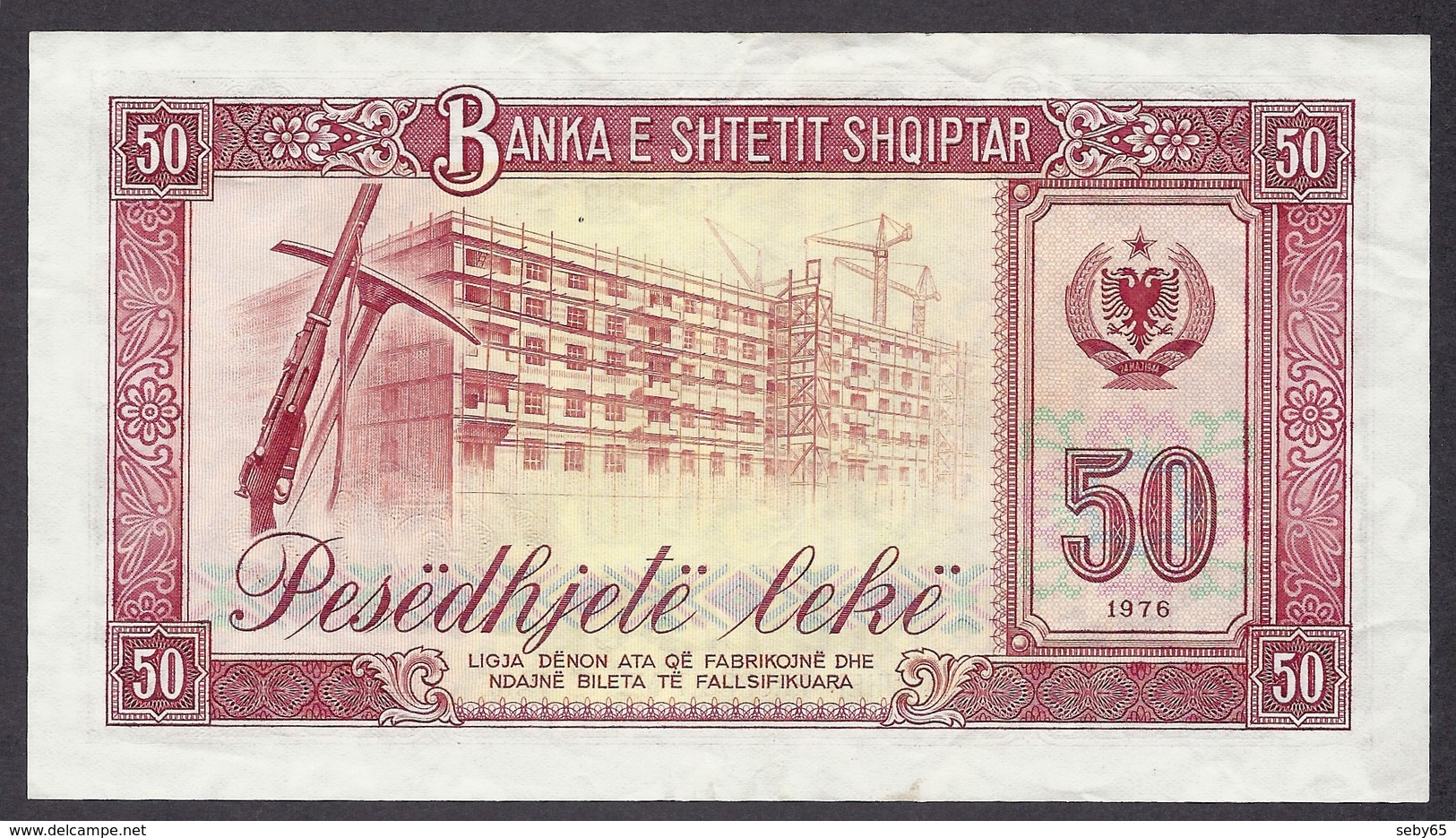 Albania / Shqiptar / Shqiperise - 1976 50 Lek, Pesedhjete Leke, HU 179942 Banknote In Good Conditions - Albania