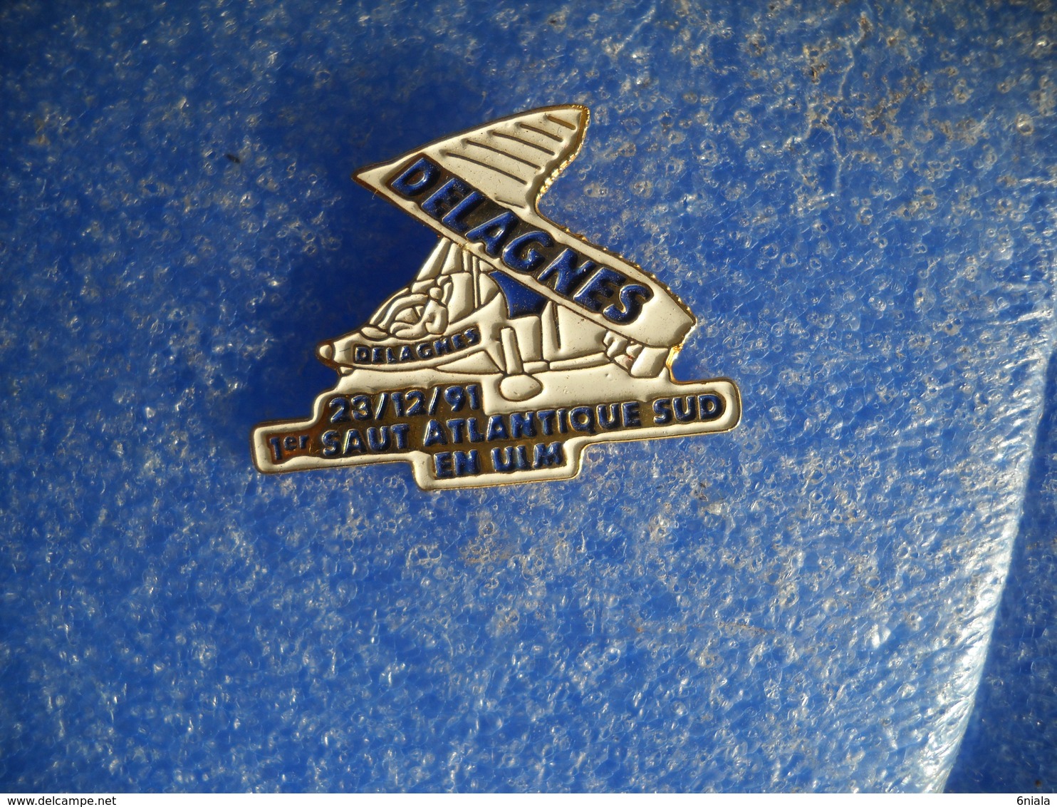 976    PINS  DELAGNES  1er SAUT ATLANTIQUE SUD EN ULM 23/12/91 Avion - Avions