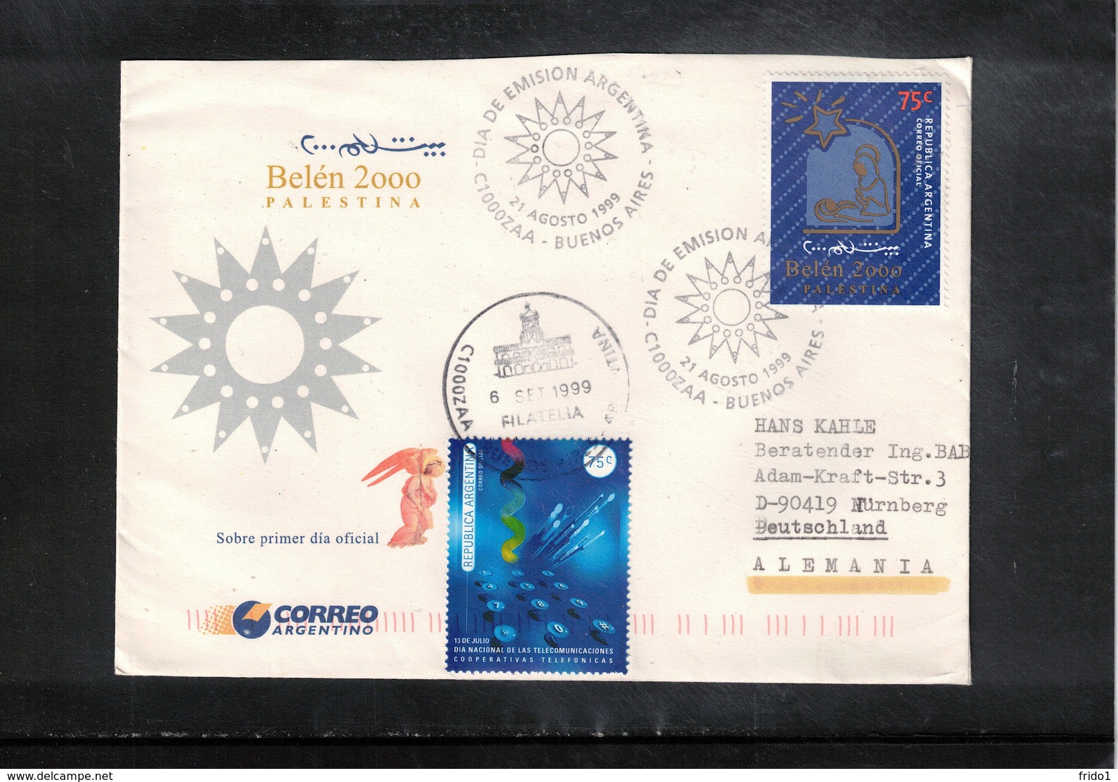 Argentina 1999 Interesting Airmail Letter - Storia Postale