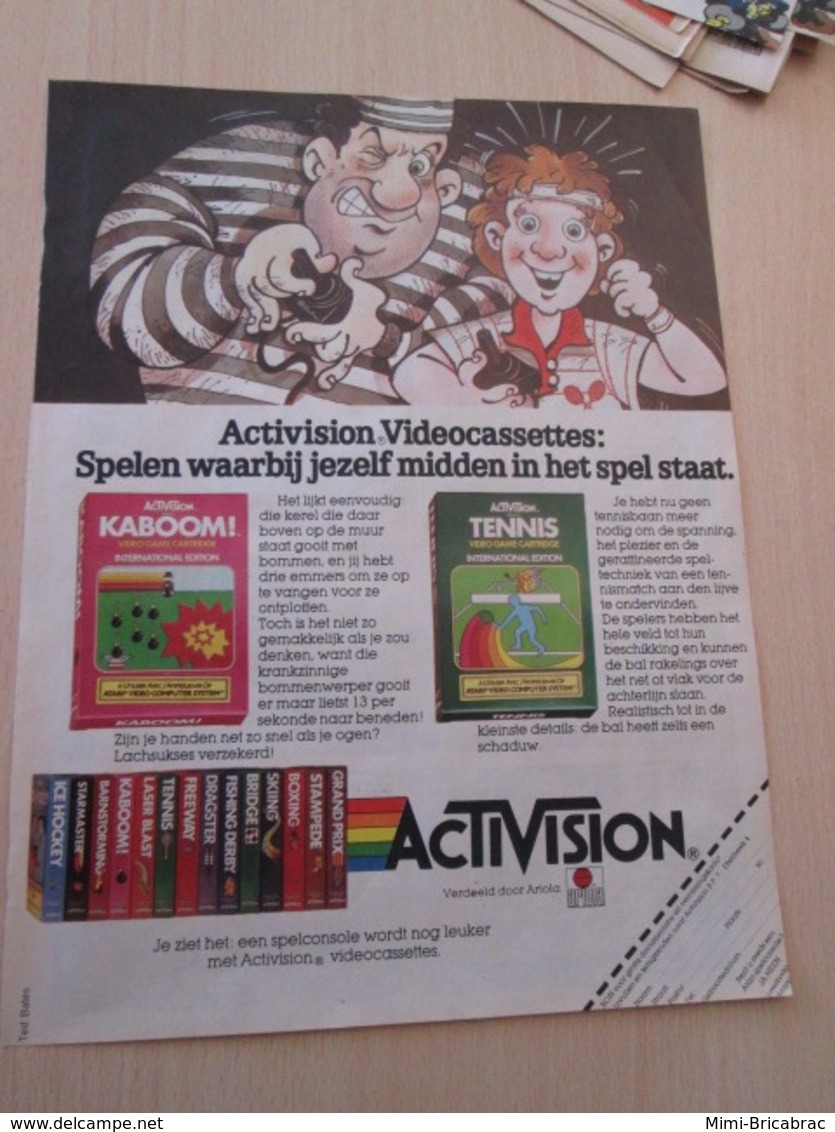 SPITIN20 Page De Pub Tiré De Spirou Hollandais : Cassette Pour Jeu ATARI ACTIVISION - Atari 2600