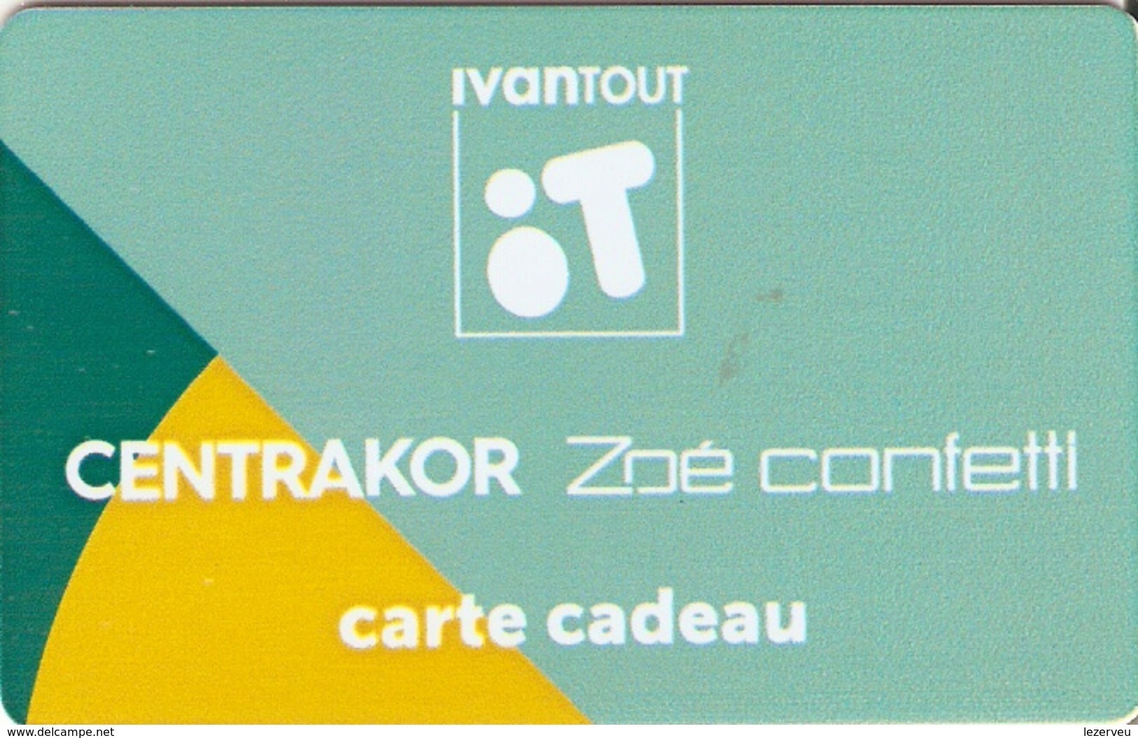 CARTE CADEAU IVANTOUT CENTRAKOR ZOE CONFETTI - Gift Cards