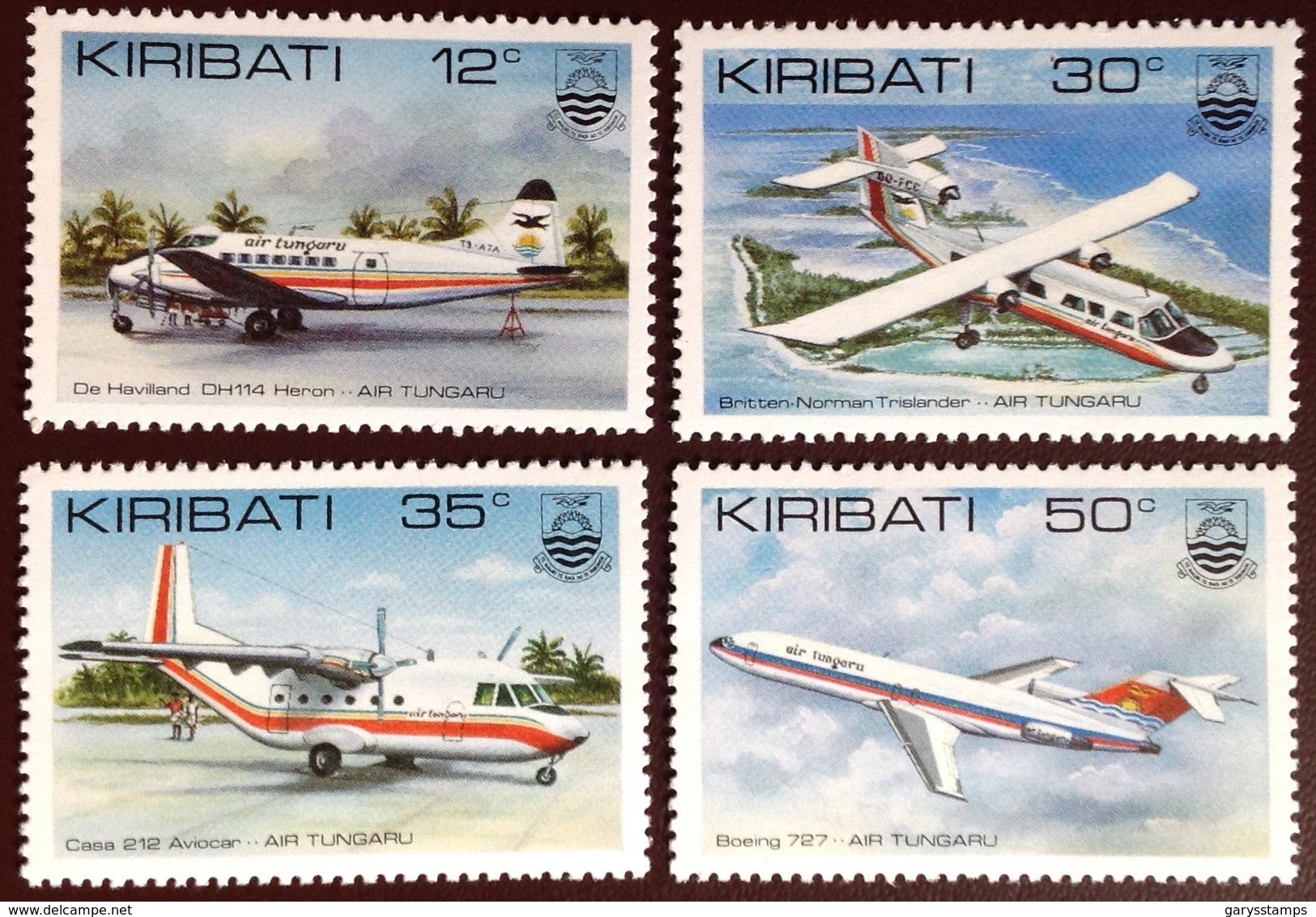 Kiribati 1982 Tungaru Airlines Aircraft Aviation MNH - Kiribati (1979-...)