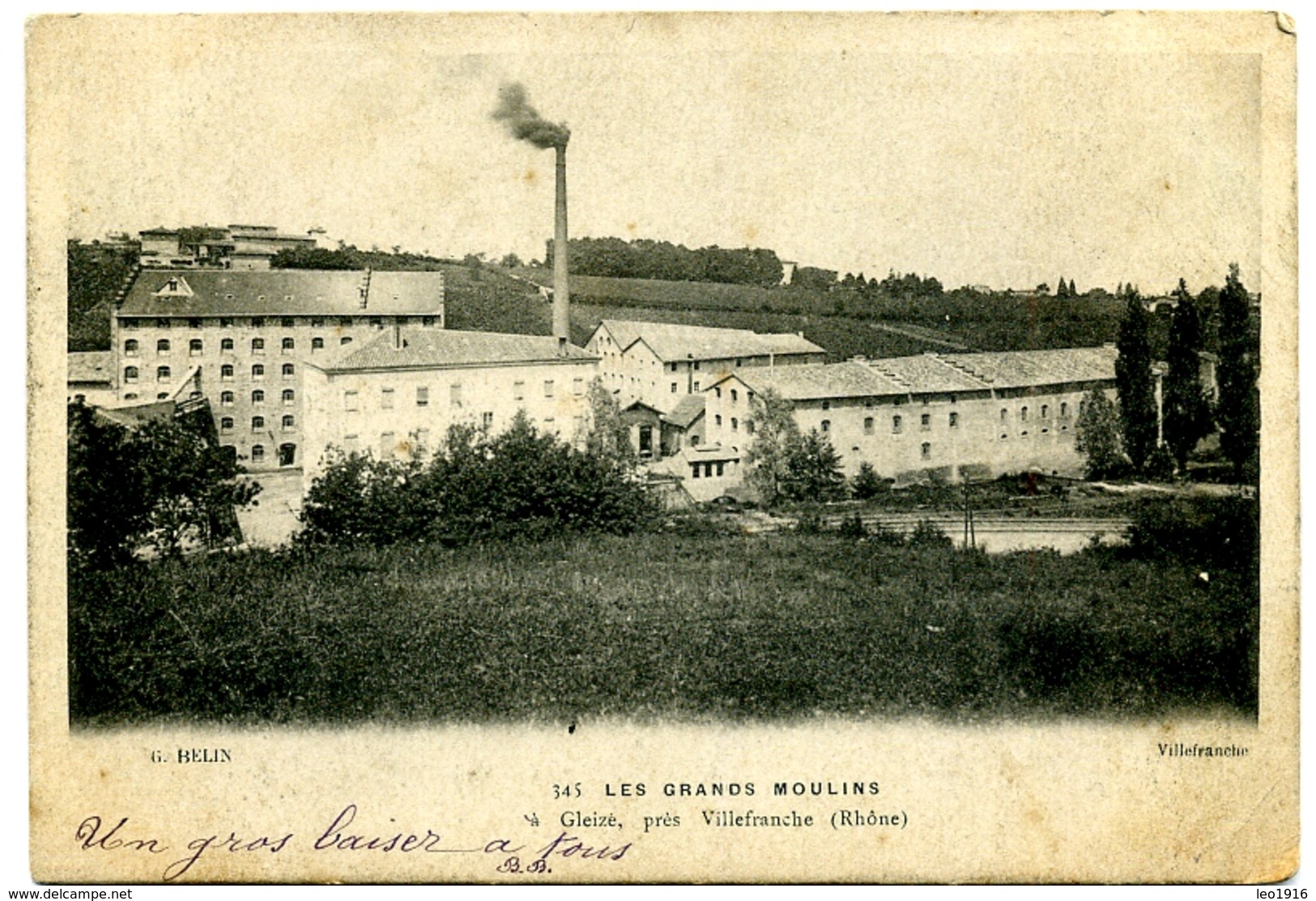 CPA 69 Rhône Gleizé Les Grands Moulins (Minoterie Seigle) - Gleize