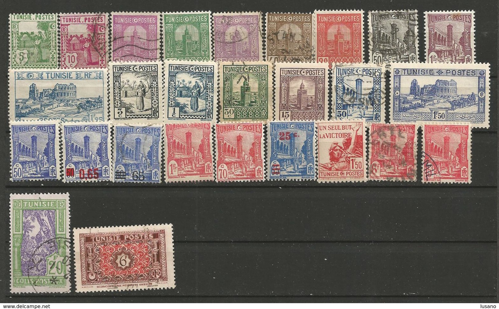 Anciennes colonies françaises + DOM-TOM : petite collection de timbres neufs (* ou **) et oblitérés - qq 2ème choix