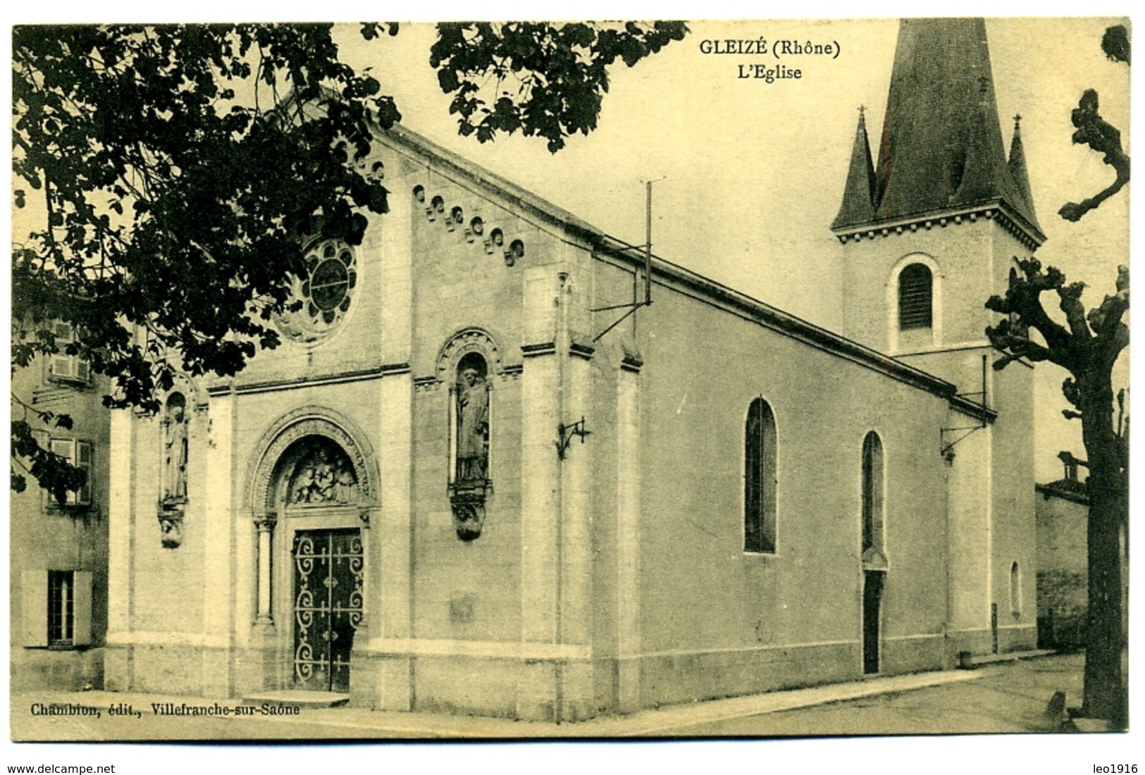 2 CPA 69 Rhône Gleizé / Château De Vaurenard / L'église - Gleize