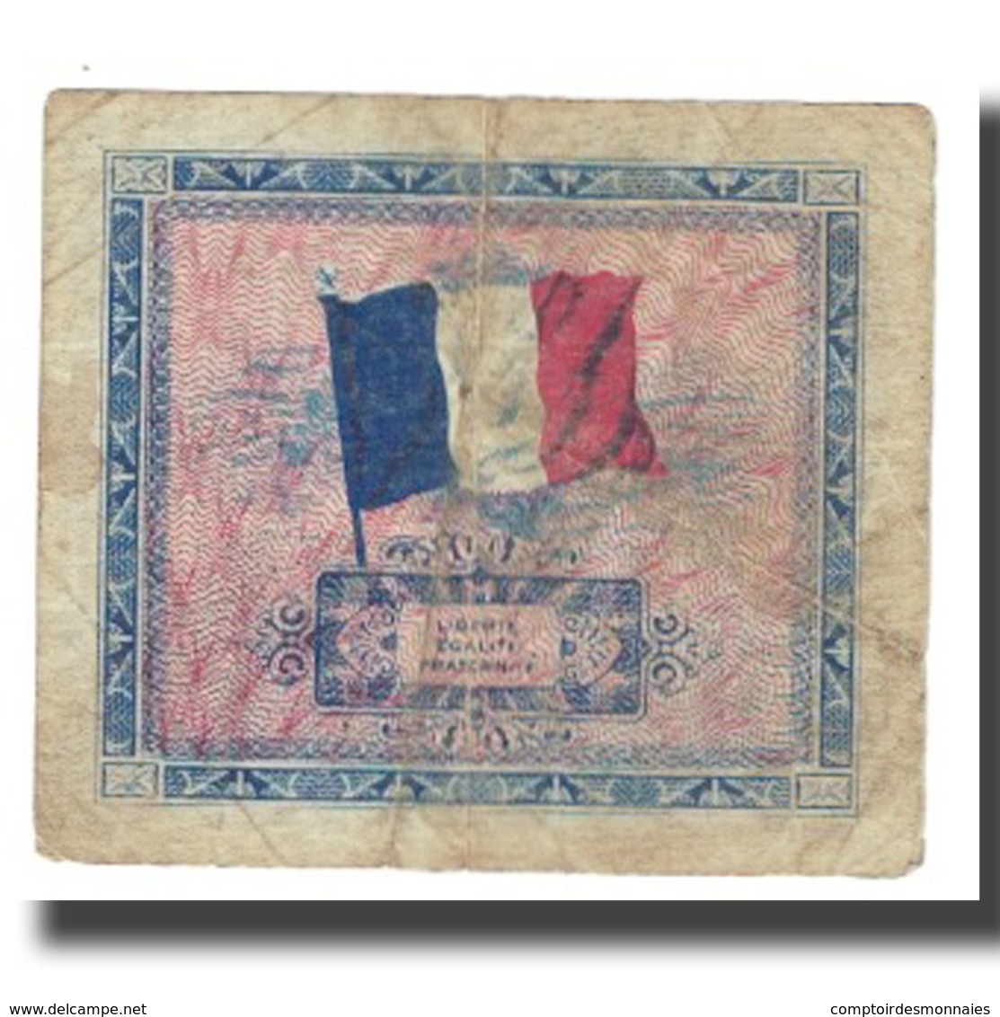 France, 5 Francs, Drapeau/France, 1944, P. Rousseau And R. Favre-Gilly, TB - 1944 Vlag/Frankrijk