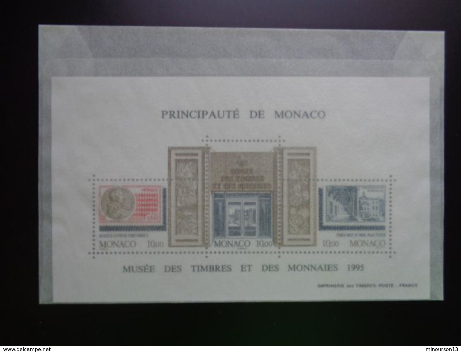 DANS POCHETTE DES EMISSIONS DE MONACO ANNEE COMPLETE 1995 **