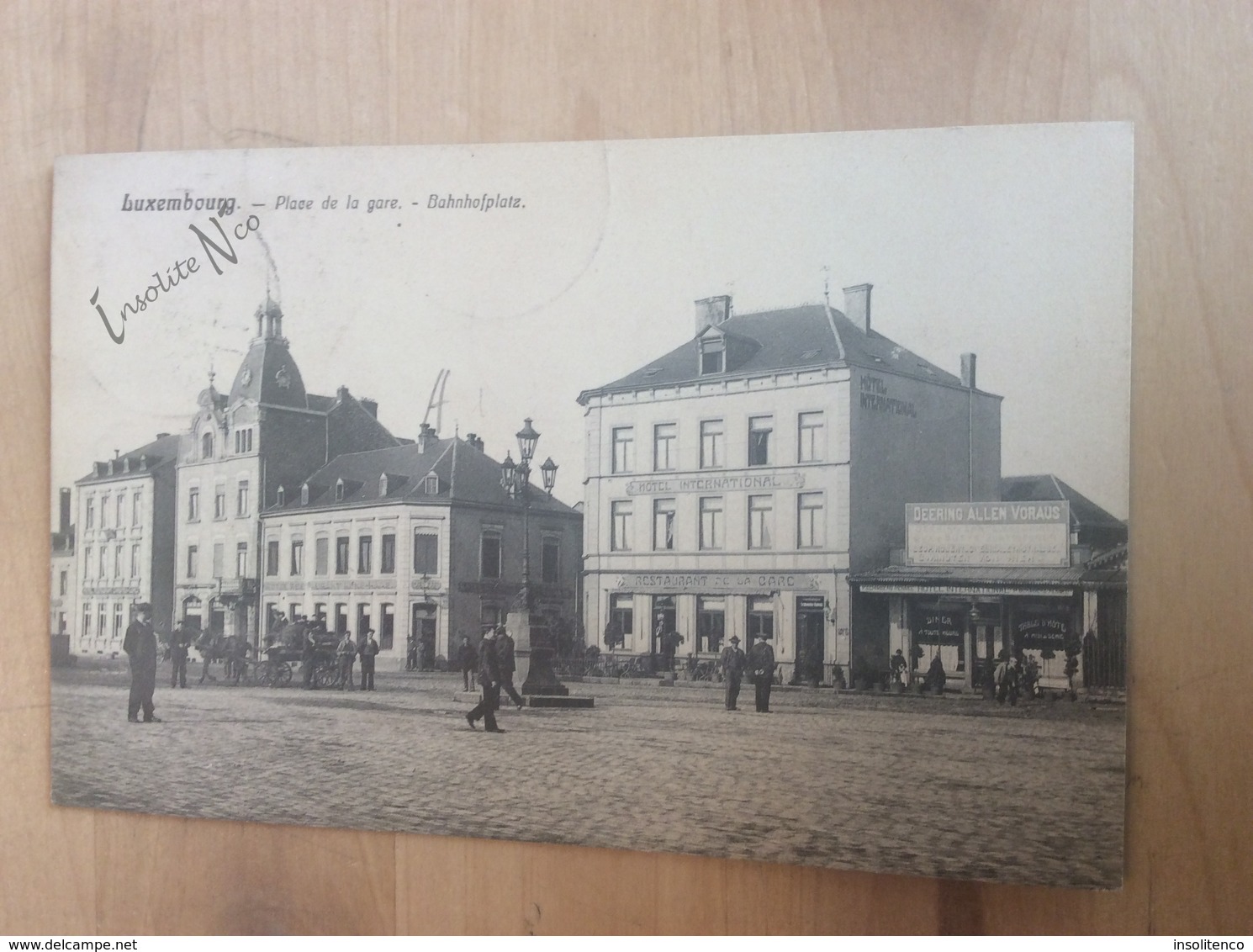 CPA Luxembourg - Place De La Gare - Bahnhofplatz - Charette - Circulée - Divisée - 1906 -Giberius A 123 - Luxemburg - Town