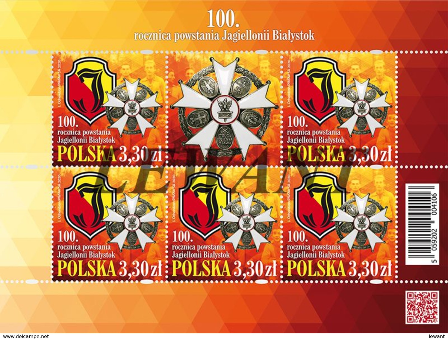 2020.05.30. 100th Anniversary Of The Establishment Of The Jagiellonia Bialystok Football Club - Sheet - MNH - Neufs