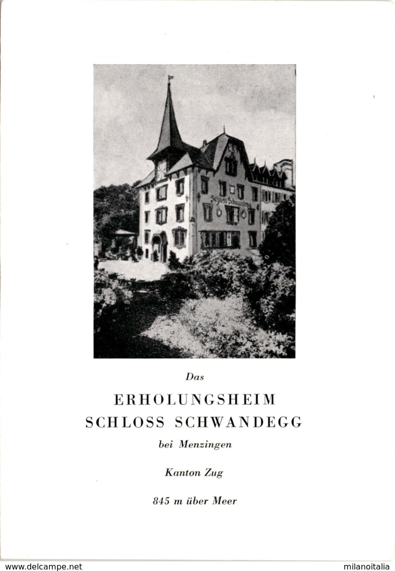 Das Erholungsheim Schloss Schwandegg Bei Menzingen - Kanton Zug - Menzingen