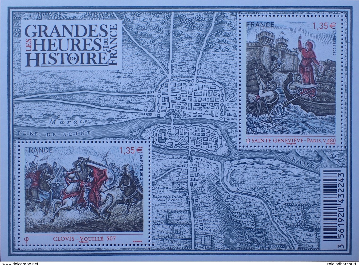 PTT/966 - 2012 - FRANCE - CLOVIS / SAINTE GENEVIEVE - BLOC N°F4704 NEUF** - Ungebraucht