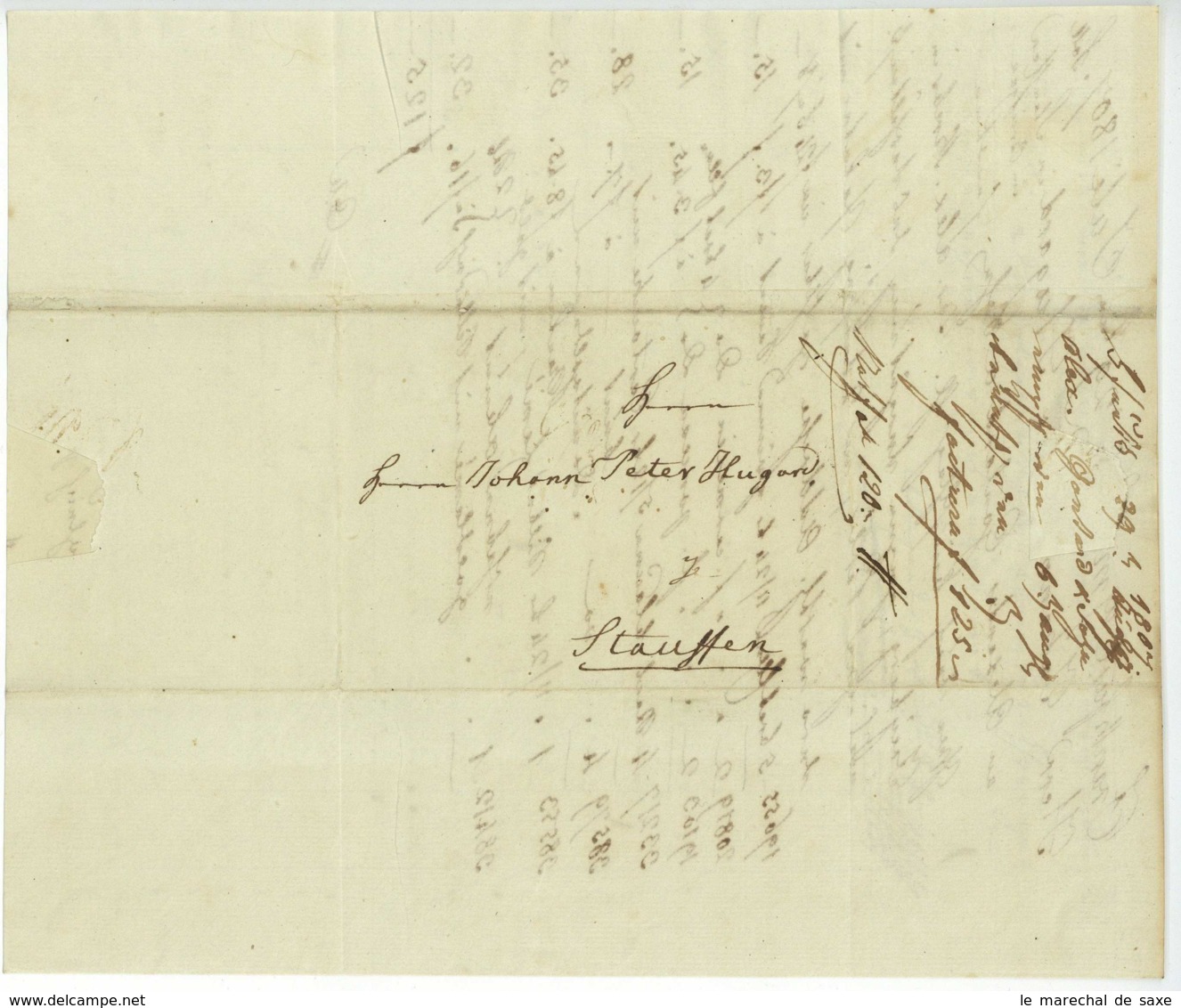 Alexander Gontard & Sohn Kaufleute 1807 An Hugard Staufen Im Breisgau Tuche Seide Hugenotten - Documenti Storici