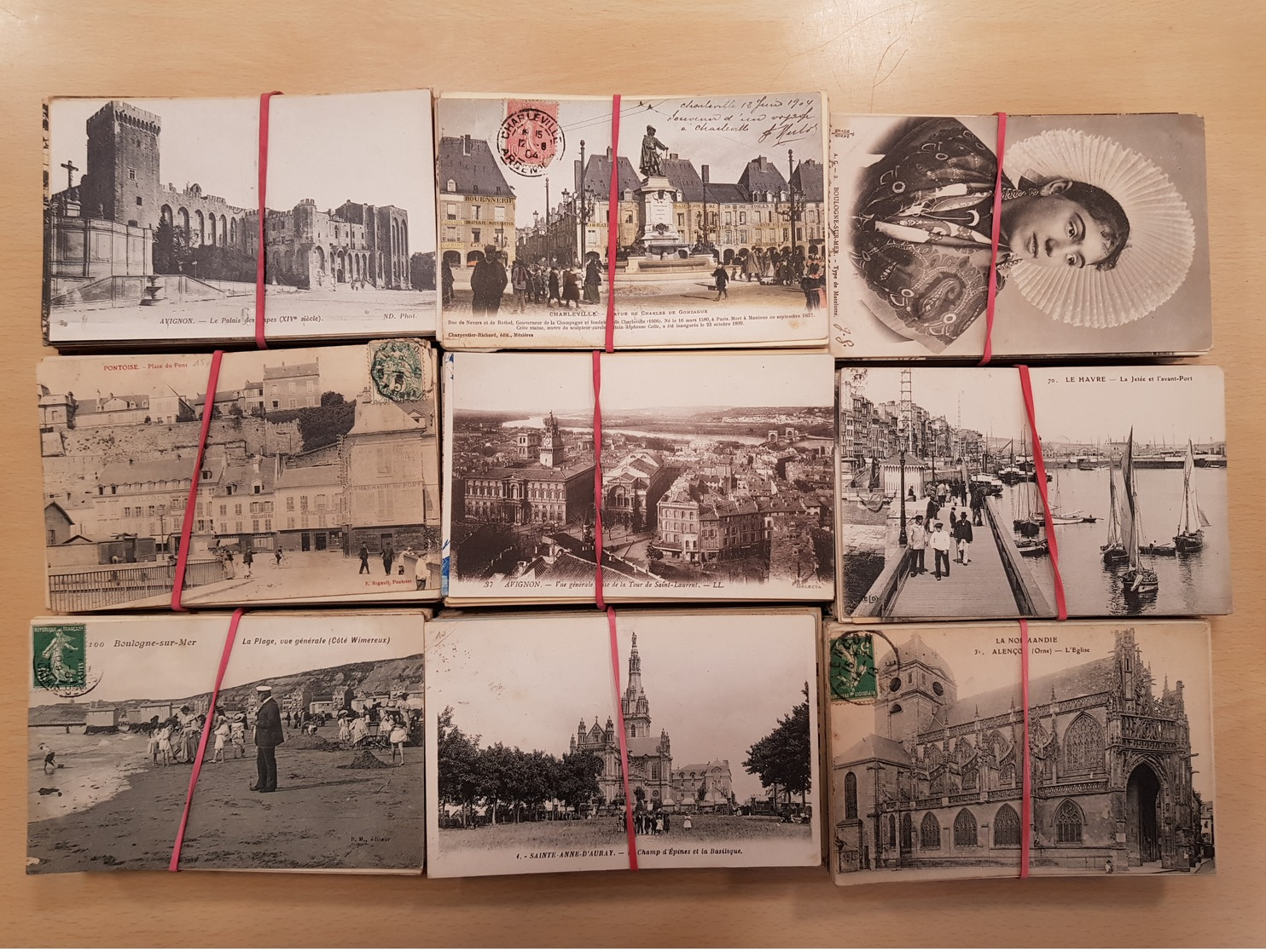 Lot De 3450 Cpa Principalement France - Vrac Et Deux Albums - 500 Postales Min.