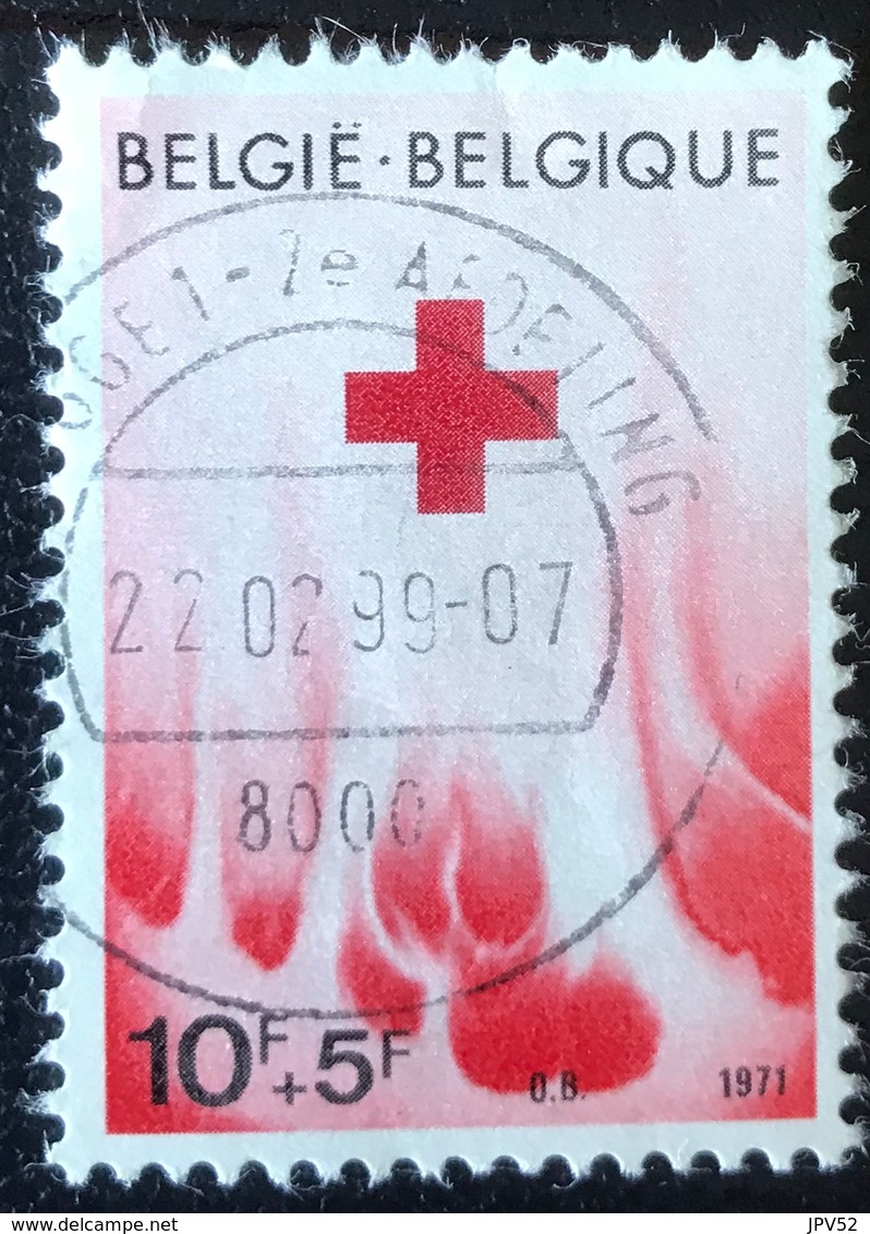 België - Belgique - (o)used - Ref B1/3 - 1971 - Michel Nr.1636 - Rode Kruis - Oblitérés