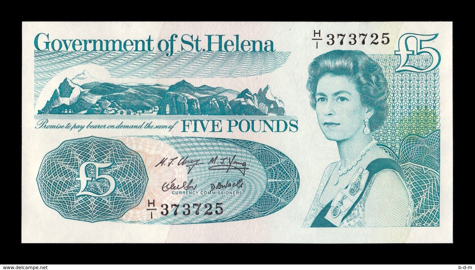 St. Helena 5 Pounds 1998 Pick 11 SC UNC - Saint Helena Island