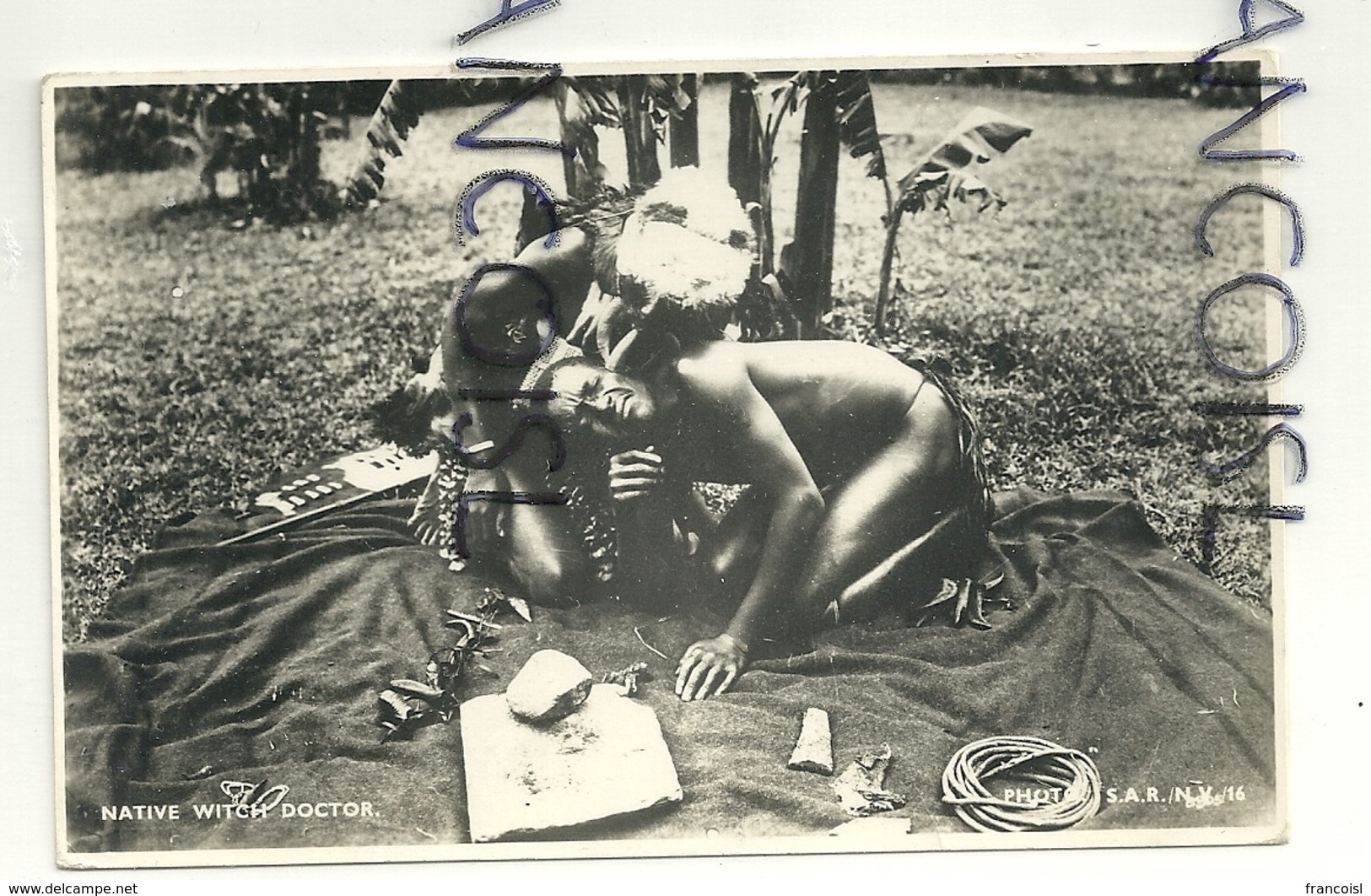 Mozambique. Native Witch Doctor. 1955 - Mozambico