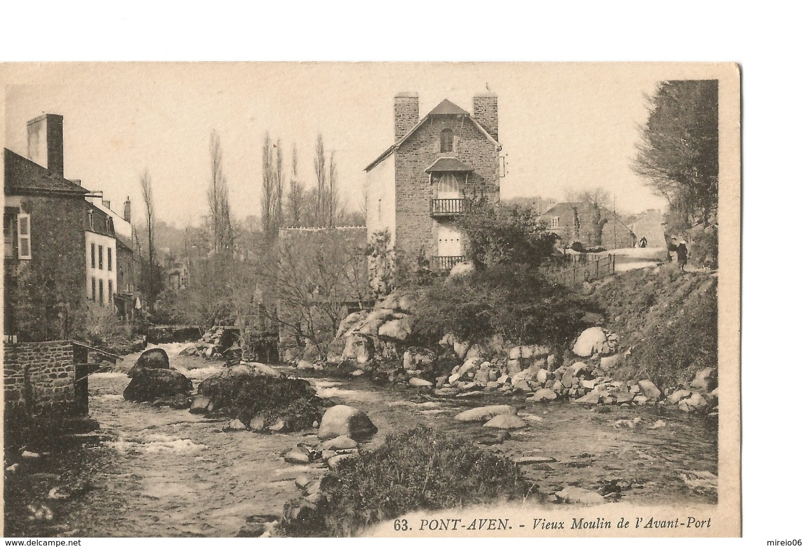 PONT AVEN (Finistère), Vieux Moulin De L'Avant Port - Pont Aven