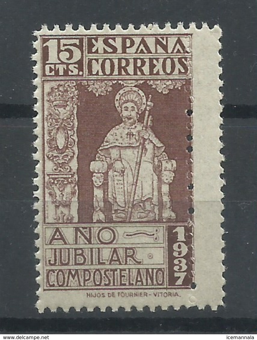 ESPAÑA  EDIFIL  ESPECIALIZADO   833 Dd  (DOBLE  PERFORACION)  MNH  ** - Variedades & Curiosidades