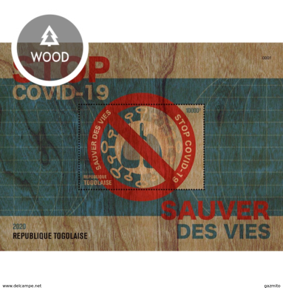 Togo 2020, Anti Covid-19, Wood BF - Ziekte