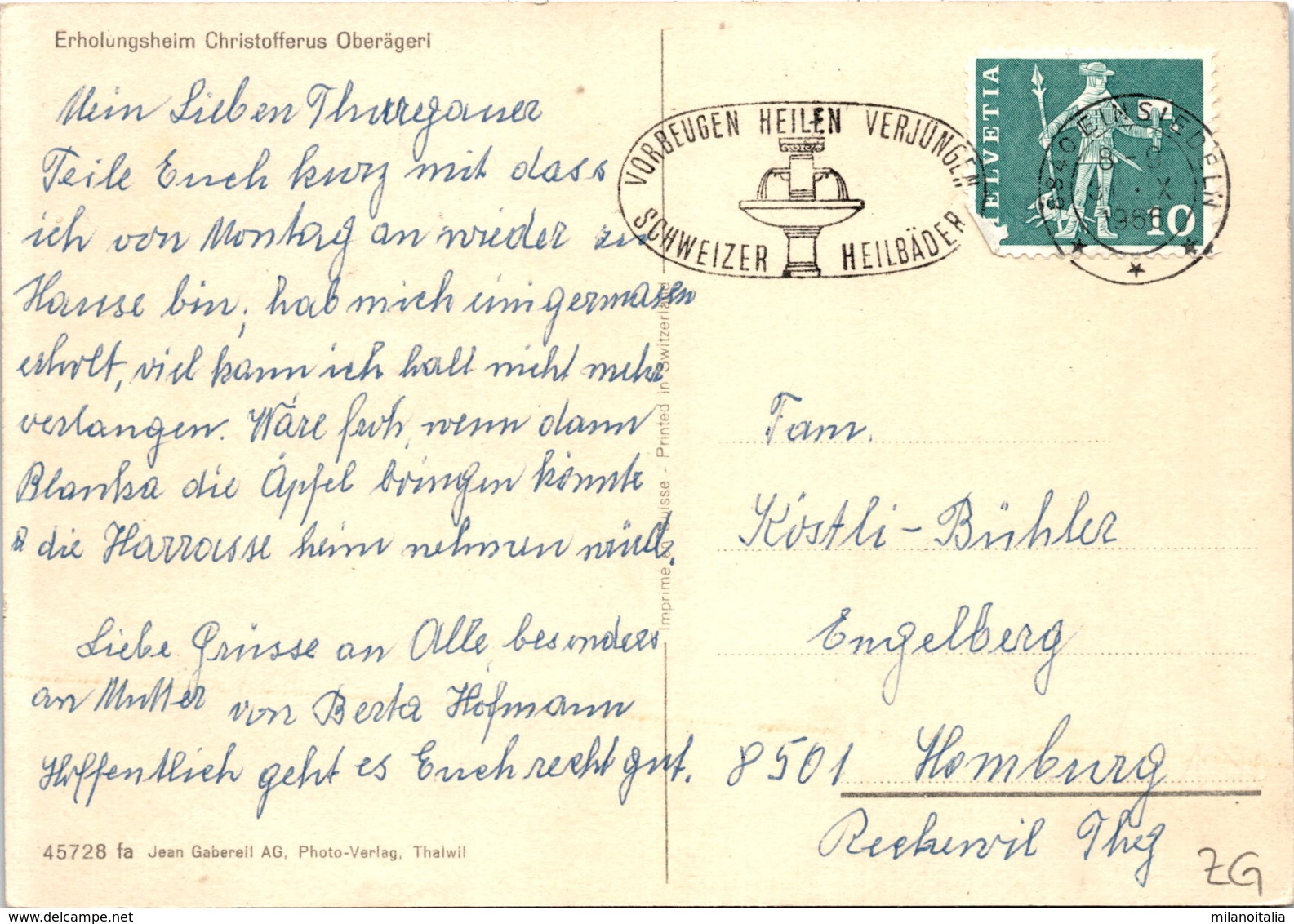 Erholungsheim Christofferus Oberägeri (45728) * 3. 10. 1966 - Oberägeri