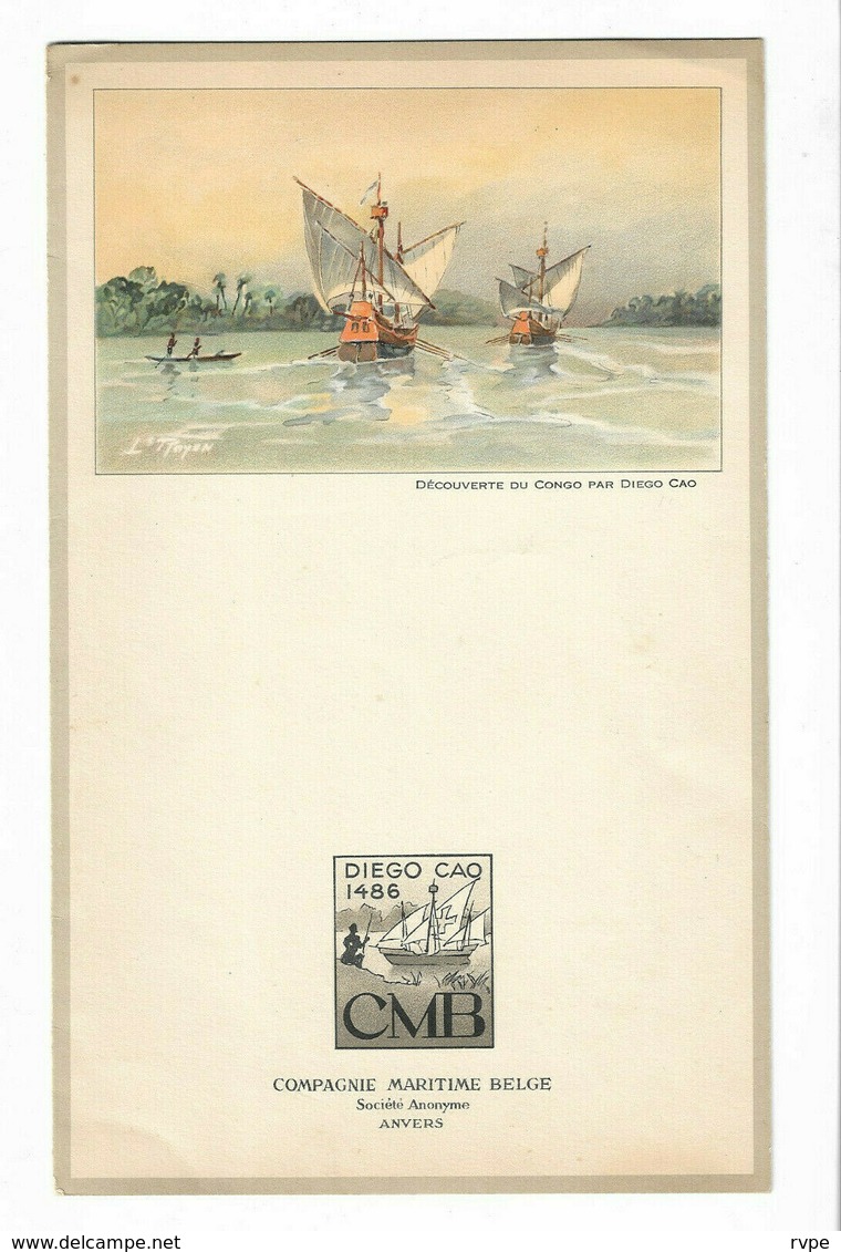 Ancien MENU De 1953 M.S.ALBERTVILLE Compagnie Maritime Belge - Menu