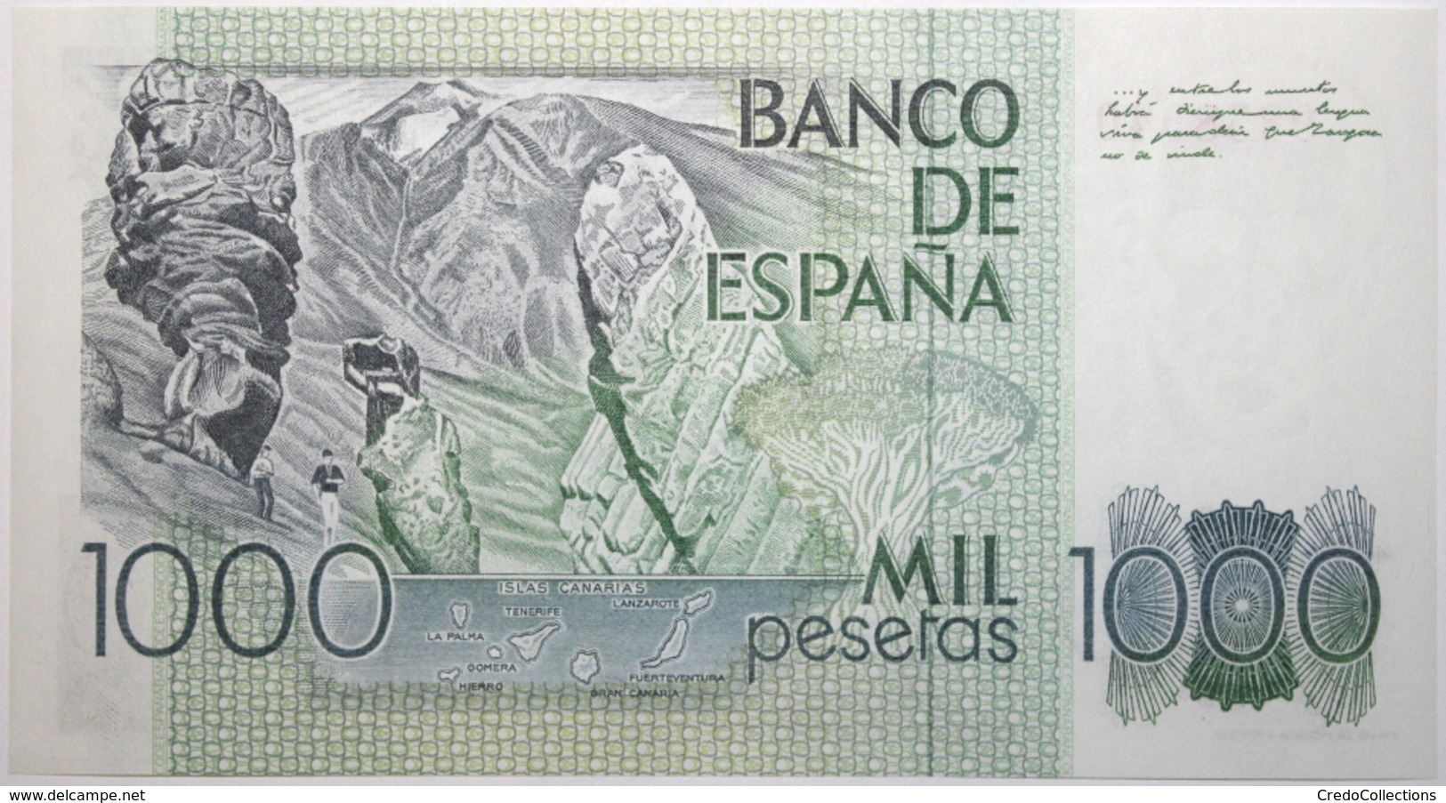 Espagne - 1000 Pesetas - 1979 - PICK 158a.1 - NEUF - [ 4] 1975-… : Juan Carlos I