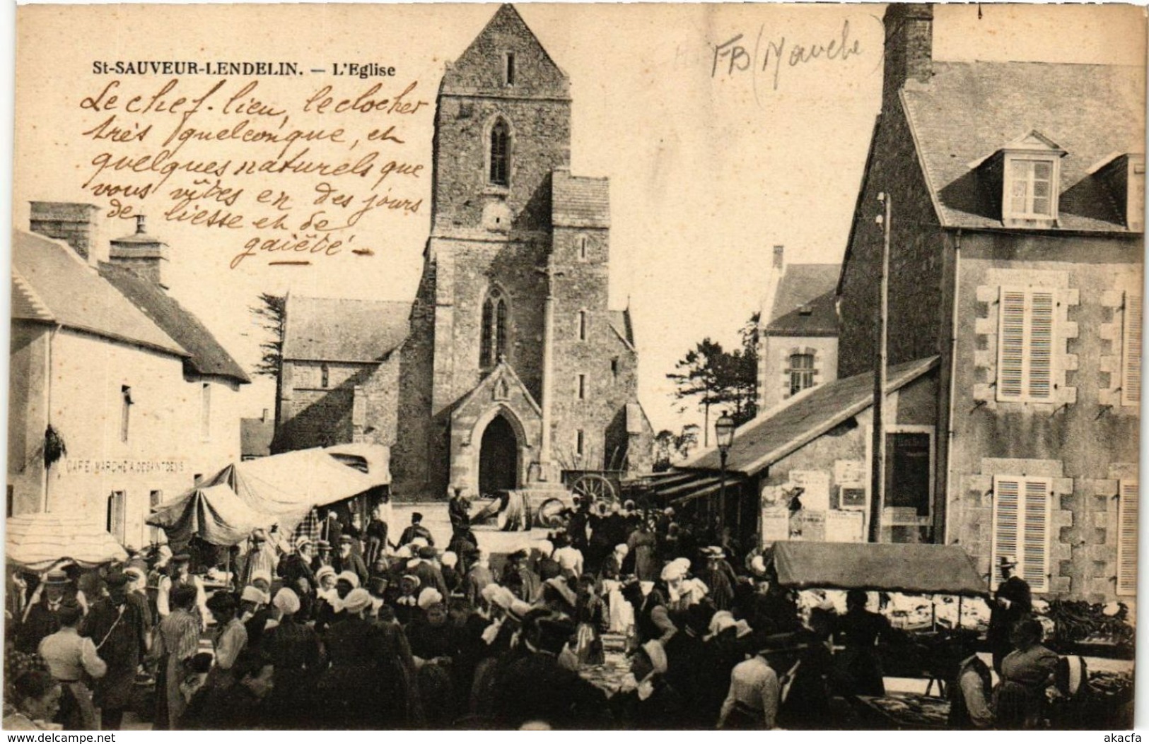CPA Saint-Sauveur-Lendelin - L'Eglise (633360) - Saint Sauveur Le Vicomte