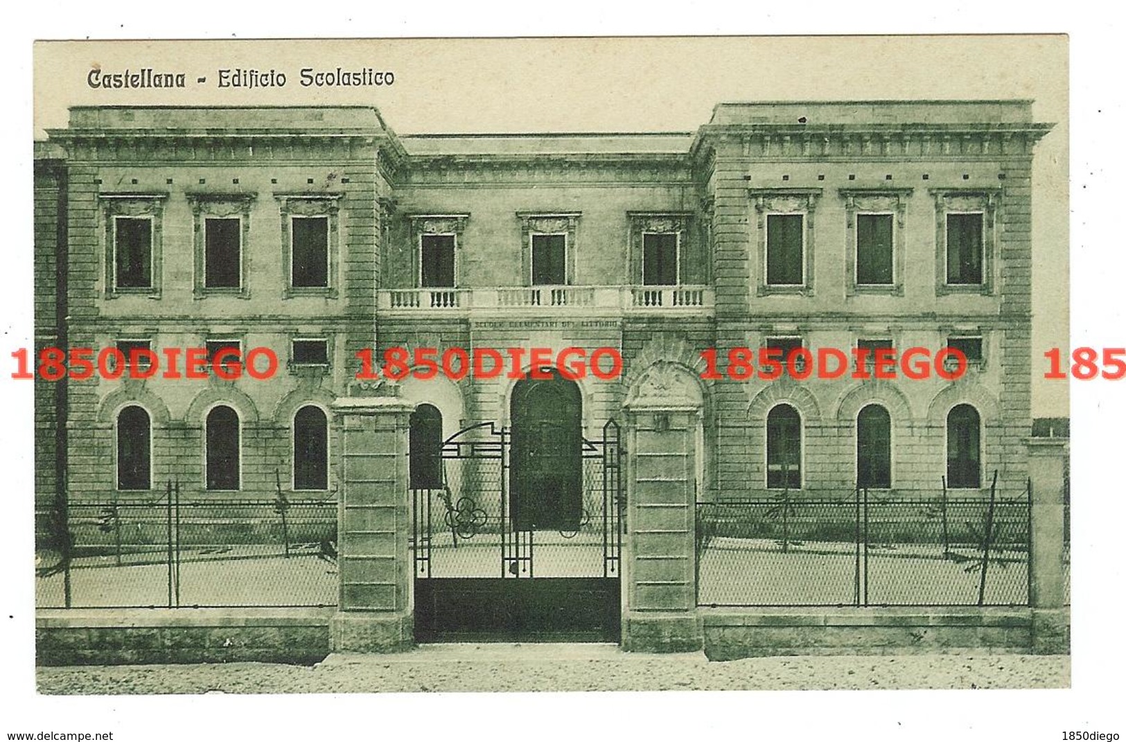 CASTELLANA - EDIFICIO SCOLASTICO F/PICCOLO VIAGGIATA 1932 - Bitonto