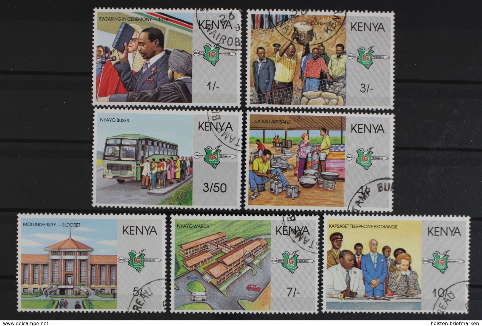 Kenia, MiNr. 459-465, Gestempelt - Kenya (1963-...)