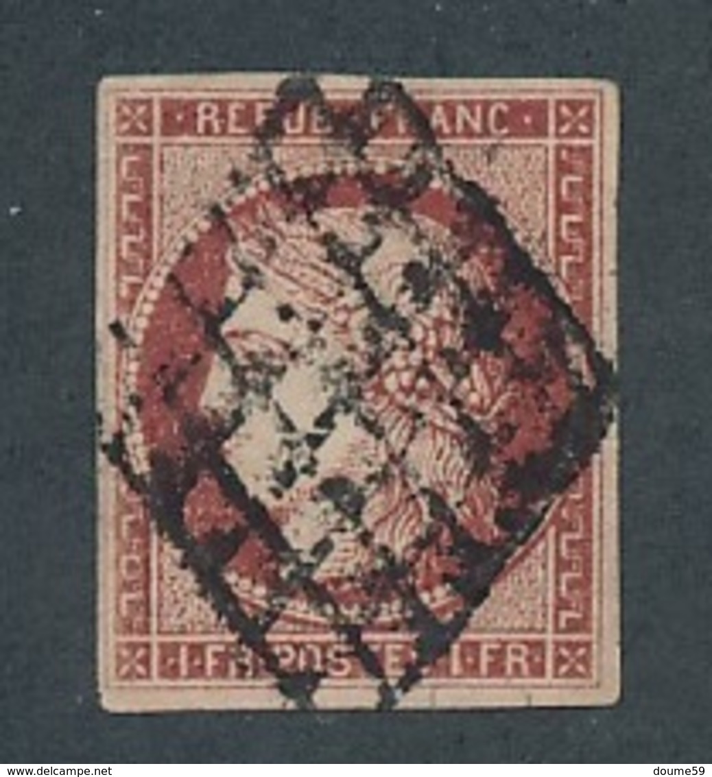 DP-86: FRANCE: Lot Avec "CERES " N°6 Obl  Petite Fente En Bas - 1849-1850 Ceres