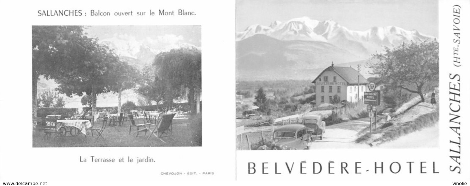 G.F.20-083 : SALLANCHE HAUTE-SAVOIE. BELVEDERE HOTEL - Tourism Brochures