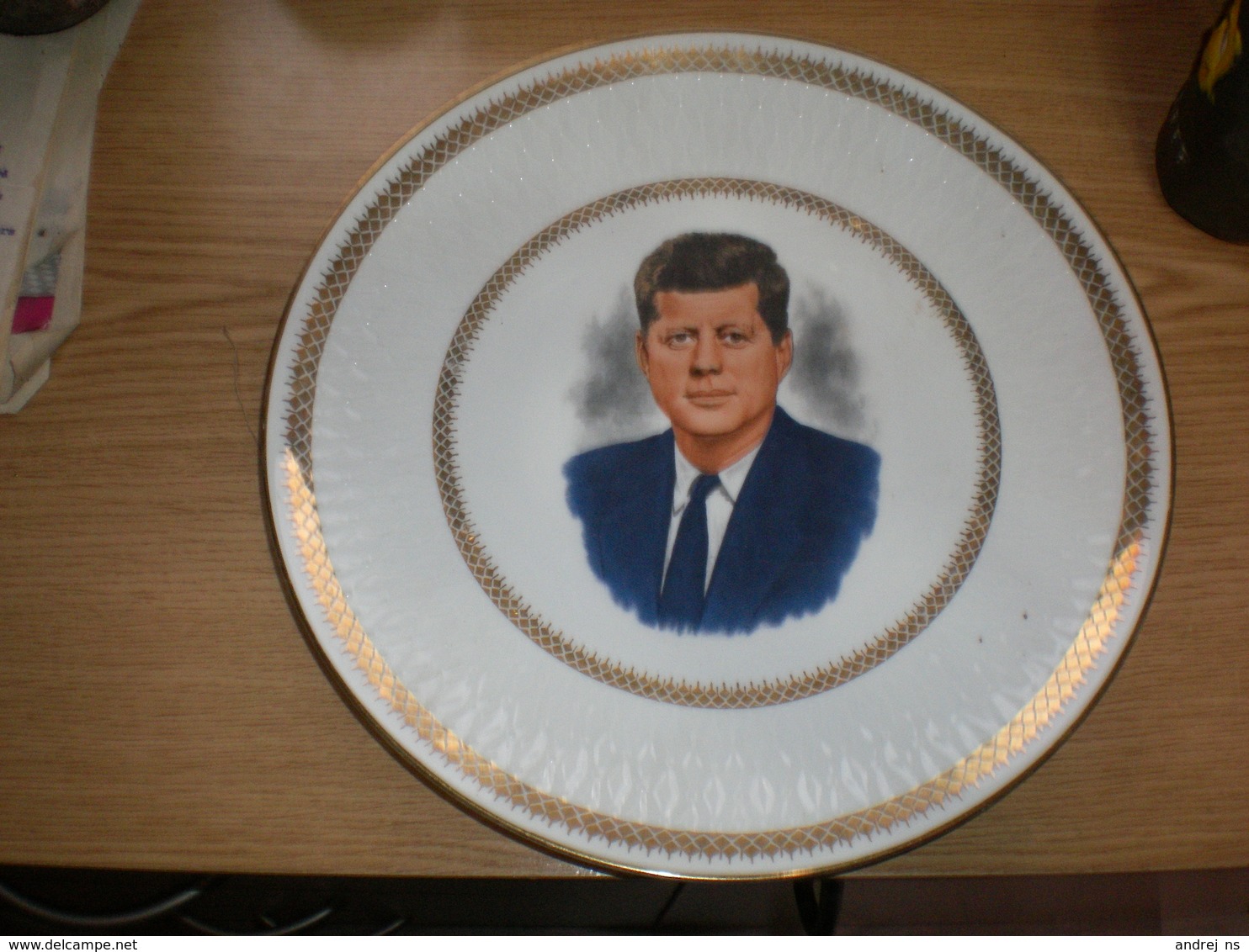 JF Kennedy. Winterling Röslau Bavaria Old Porcelain Plate  Diameter 27 Cm - Winterling (DEU)