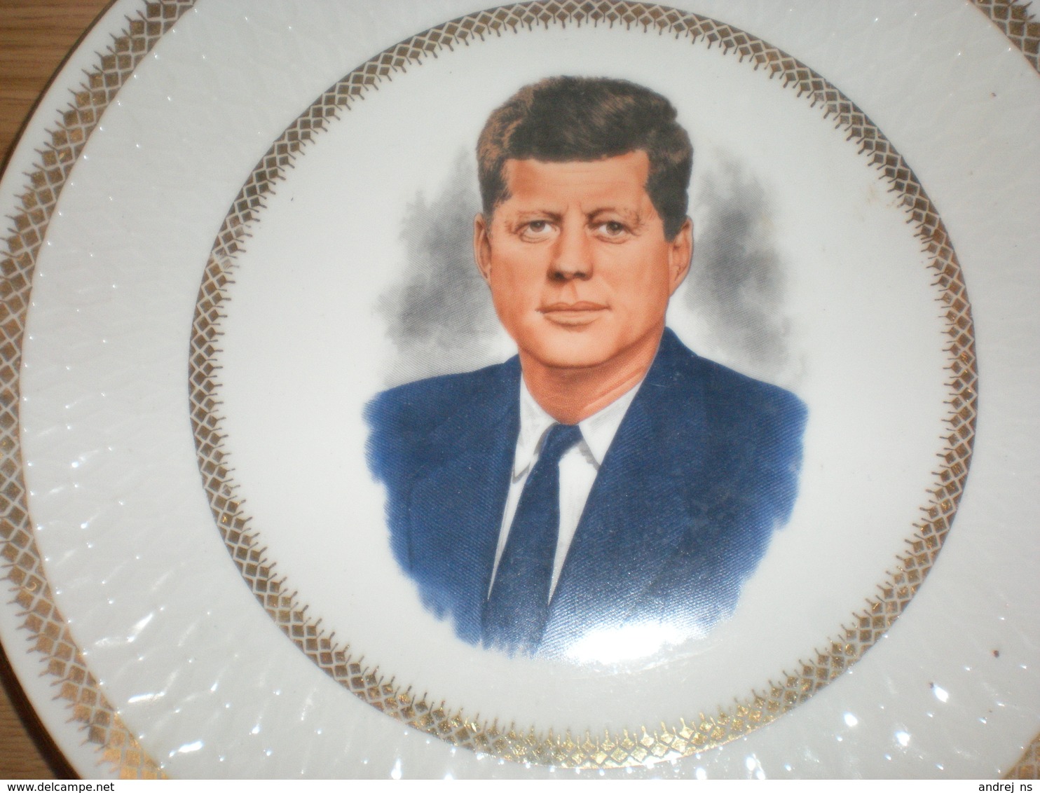 JF Kennedy. Winterling Röslau Bavaria Old Porcelain Plate  Diameter 27 Cm - Winterling (DEU)