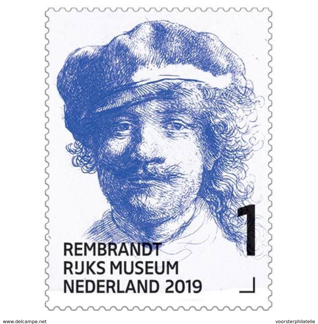 D(B) 187 ++ 2019 NETHERLANDS NEDERLAND REMBRANDT PAINTER POSTFRIS NEUF MNH ** - Unused Stamps