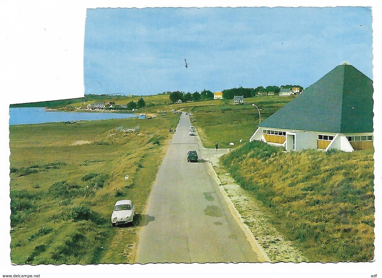 CPSM GUIDEL, LE BAS POULDU VU DU VILLAGE VACANCES, MORBIHAN 56 - Guidel