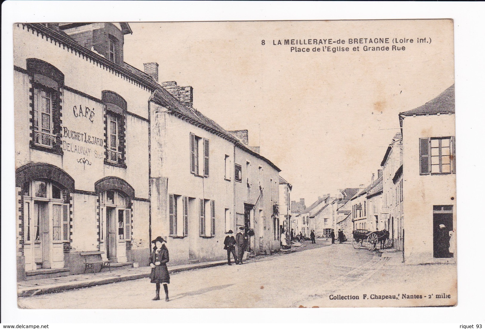 8 - LA MEILLERAYE-de-BRETAGNE - Place De L'Eglise Et Grande Rue - Altri & Non Classificati