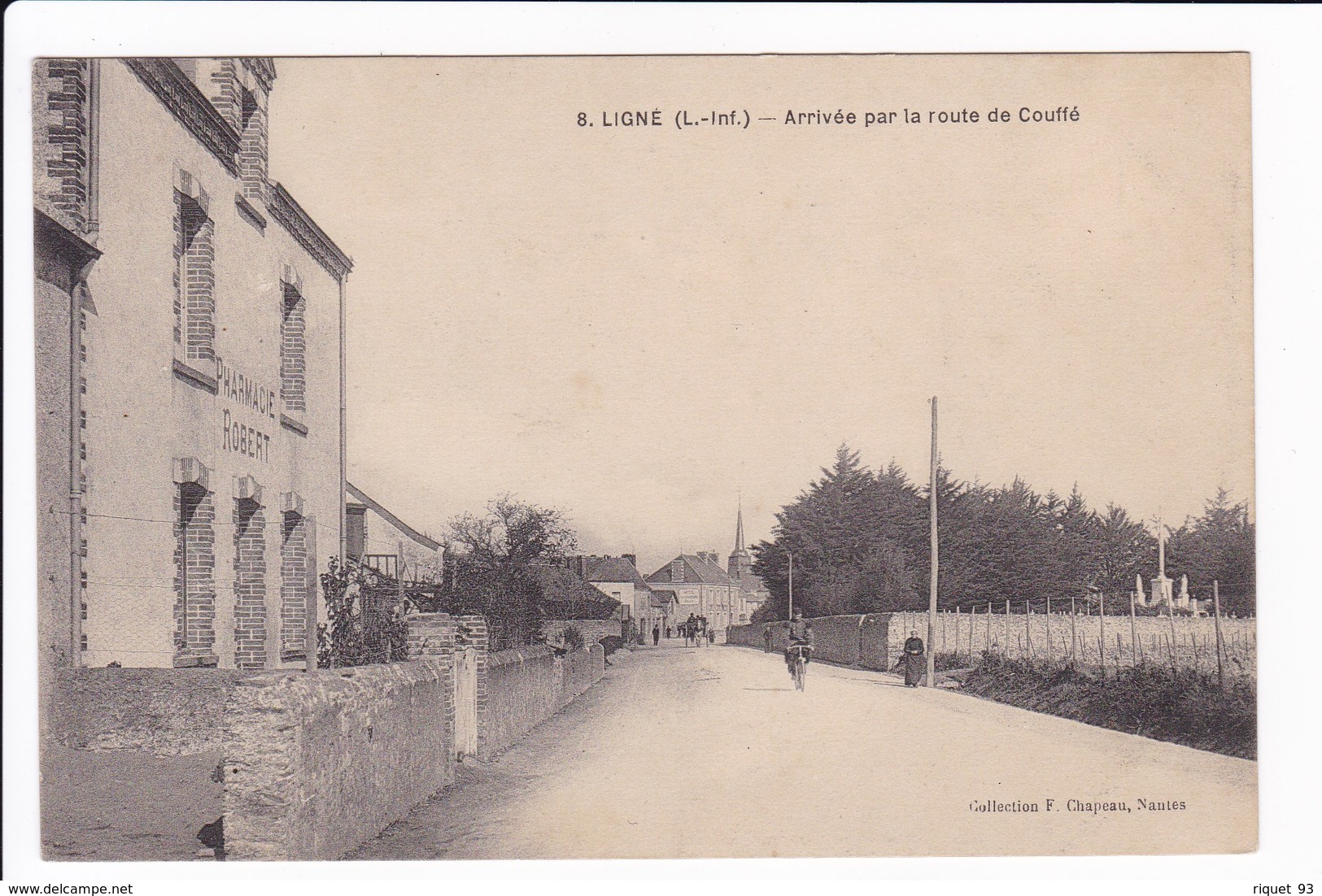 8 - LIGNE - Arrivée Par La Route De Couffé (Pharmacie ROBERT) - Ligné